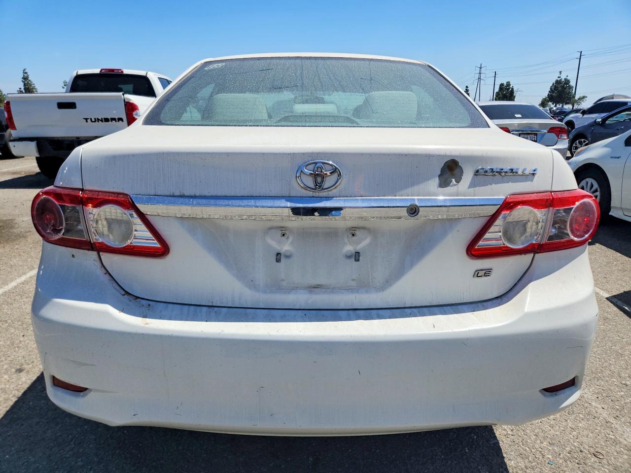 2012 Toyota Corolla Le White vin: 5YFBU4EEXCP039245