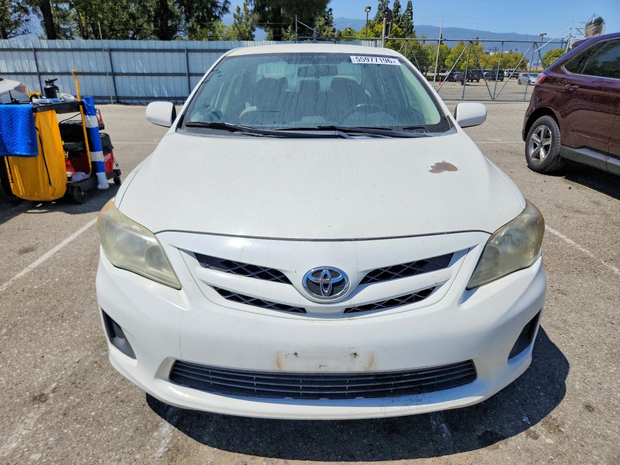 2012 Toyota Corolla Le White vin: 5YFBU4EEXCP039245