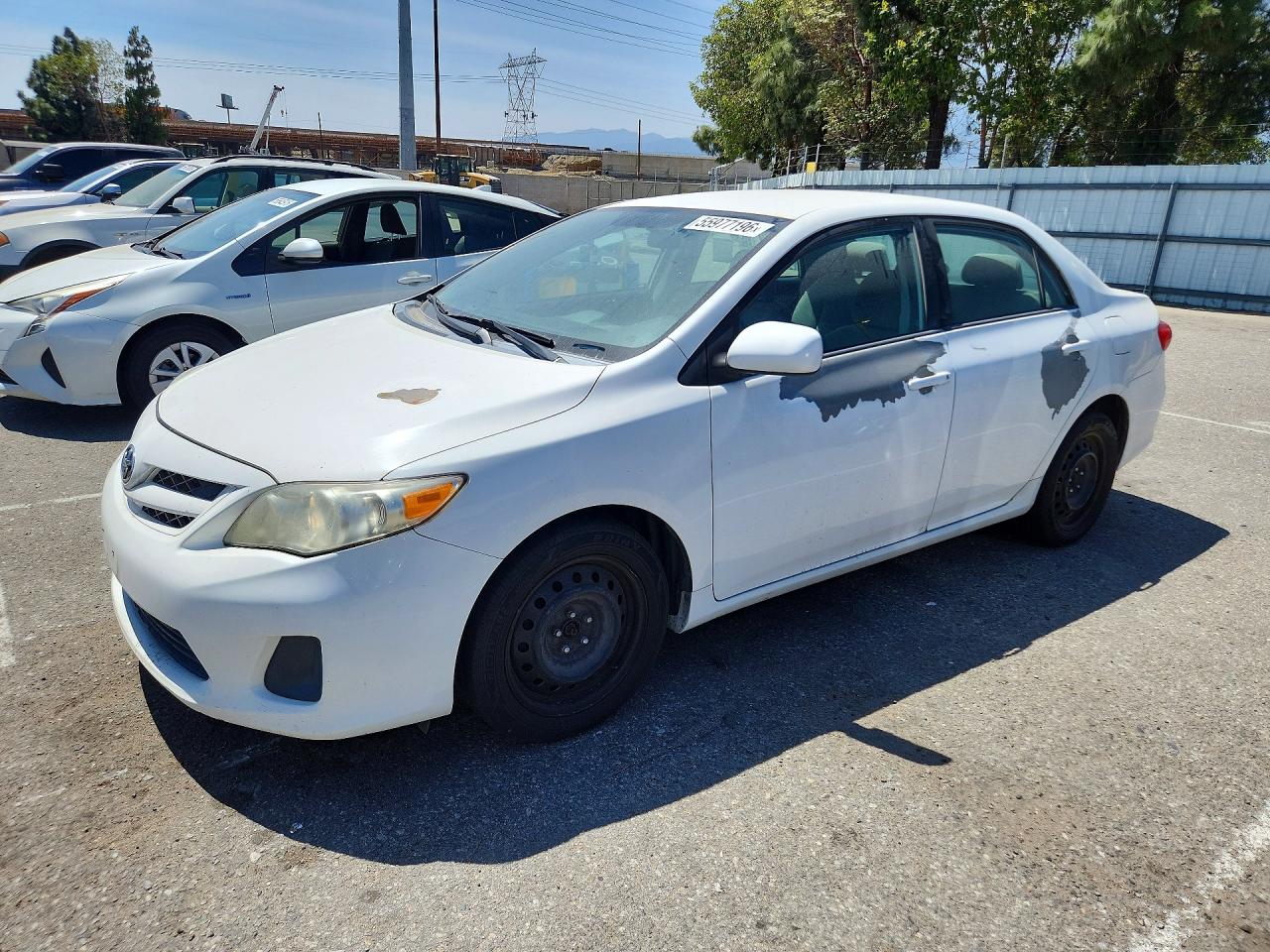 2012 Toyota Corolla Le White vin: 5YFBU4EEXCP039245