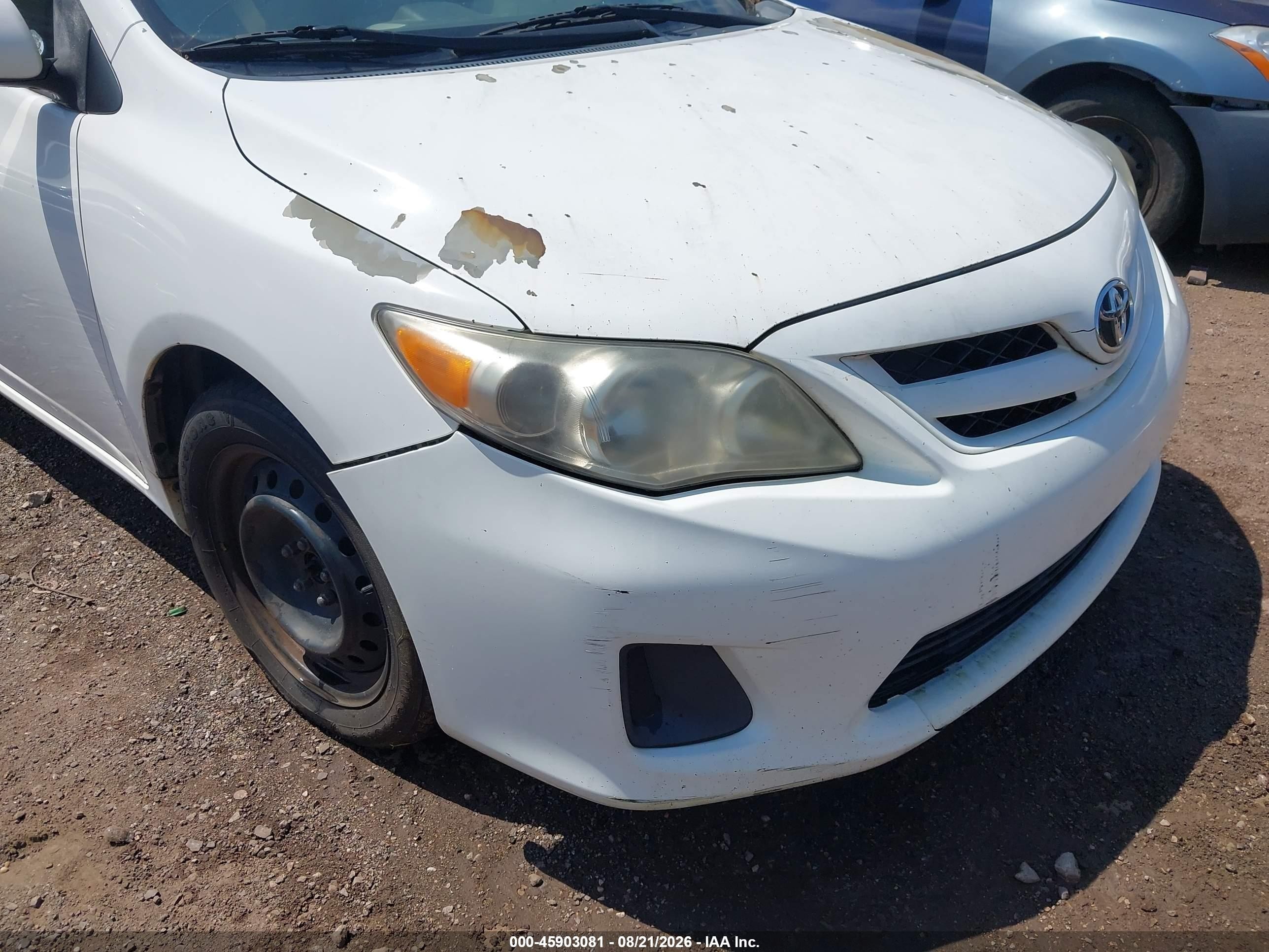 2012 Toyota Corolla Le White vin: 5YFBU4EEXCP040511