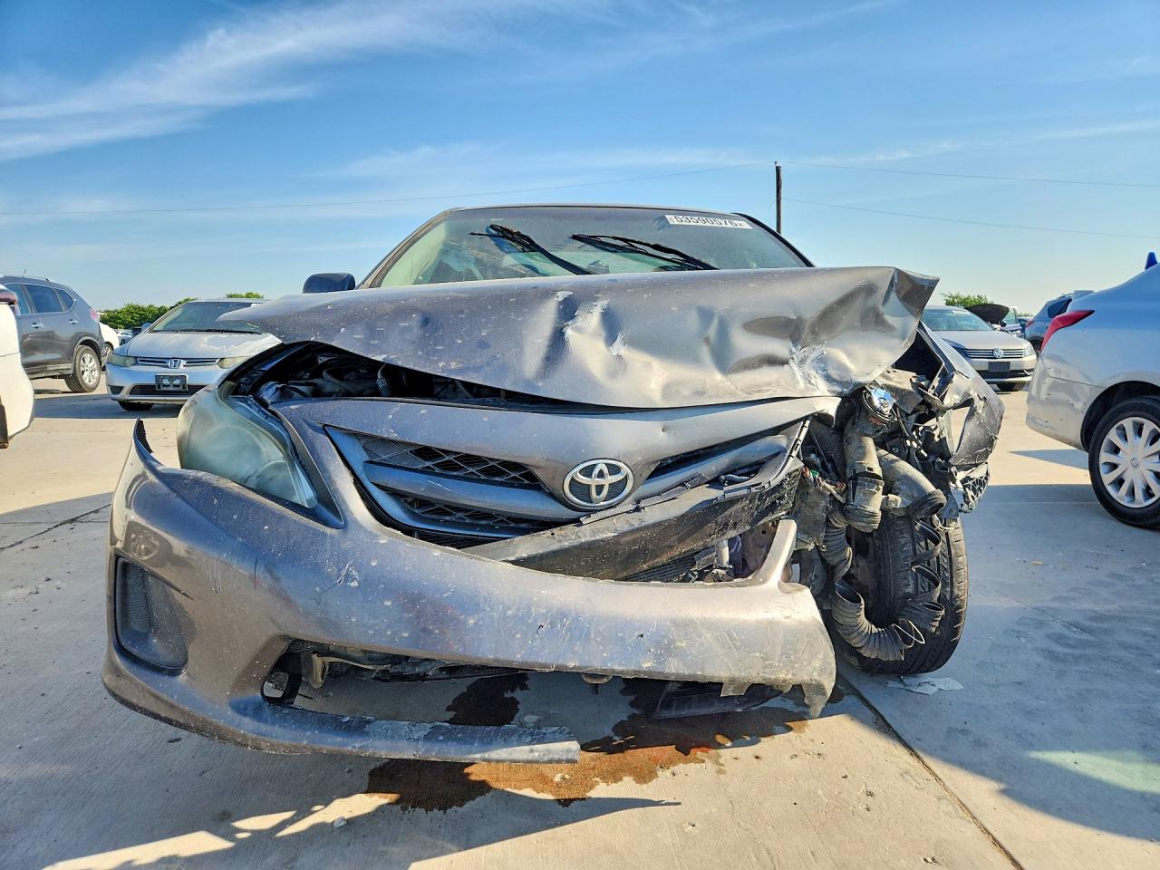 2012 Toyota Corolla L Gray vin: 5YFBU4EEXCP047488
