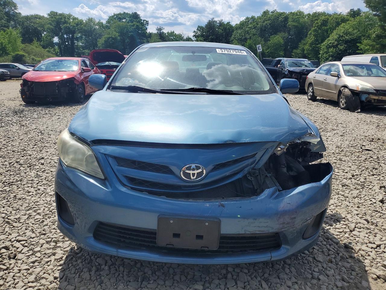 2012 Toyota Corolla Le Blue vin: 5YFBU4EEXCP051184