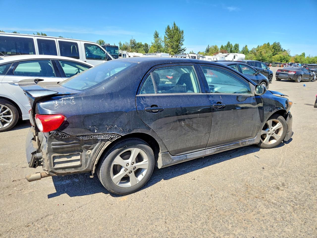 2012 Toyota Corolla S Black vin: 5YFBU4EEXCP058703