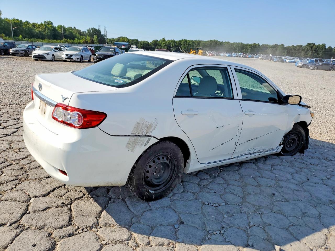 2012 Toyota Corolla L White vin: 5YFBU4EEXCP064730