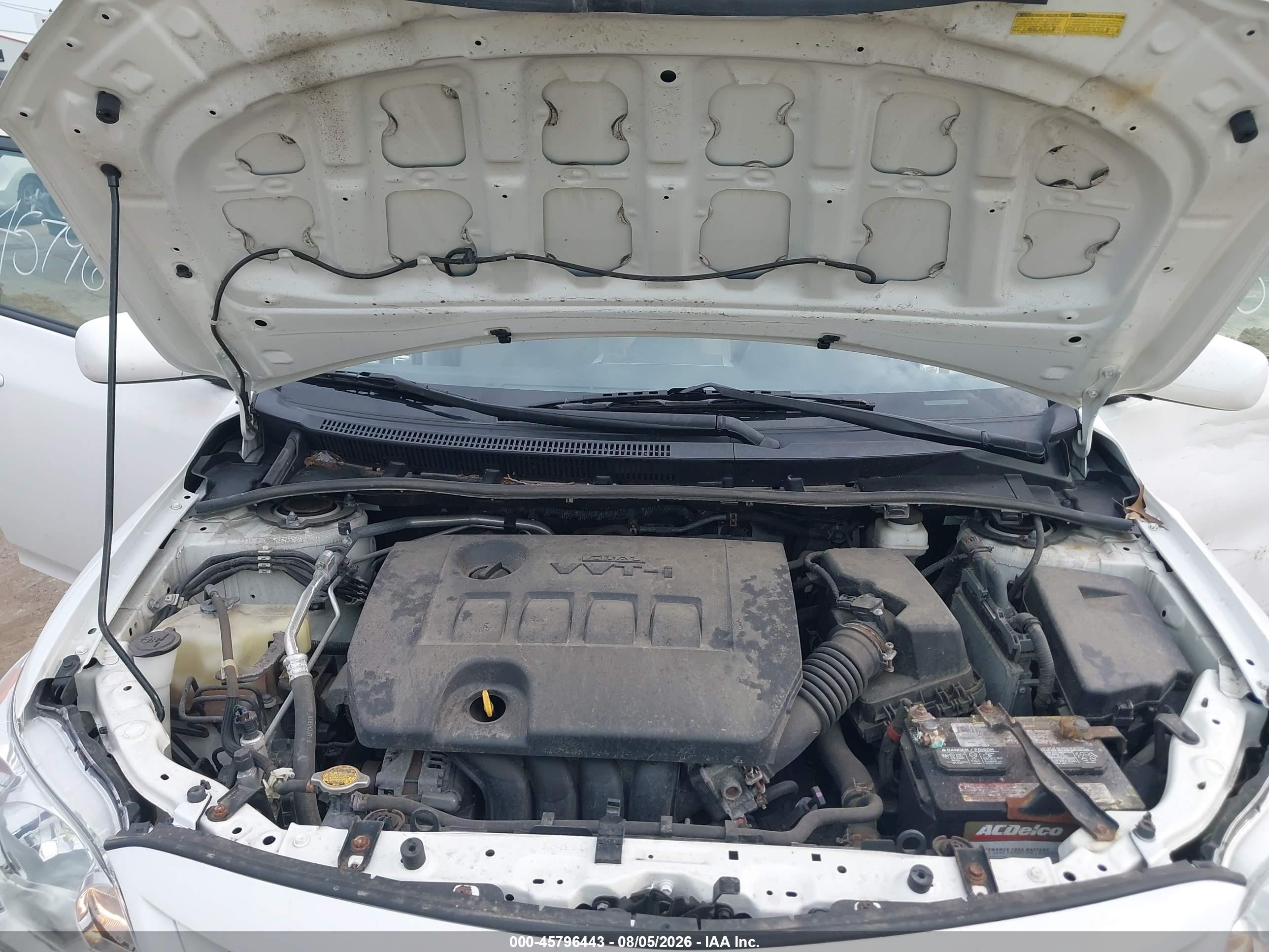 2012 Toyota Corolla Le Белый vin: 5YFBU4EEXCP067496