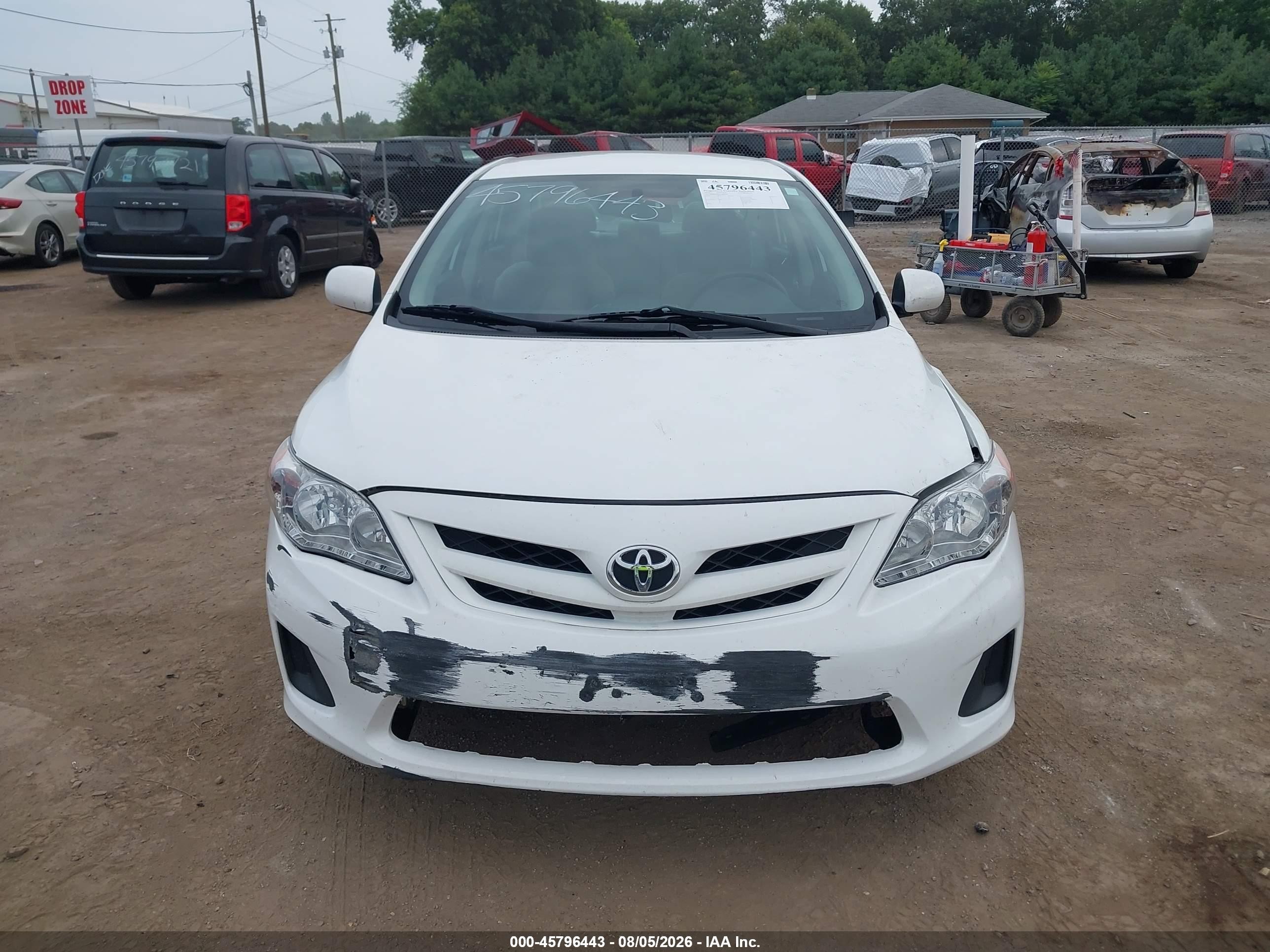 2012 Toyota Corolla Le Белый vin: 5YFBU4EEXCP067496