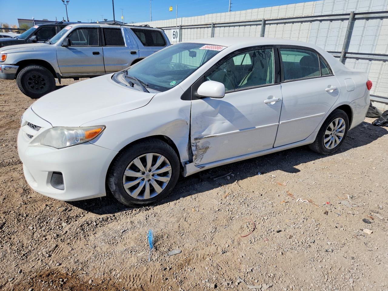 2012 Toyota Corolla Le White vin: 5YFBU4EEXCP070303
