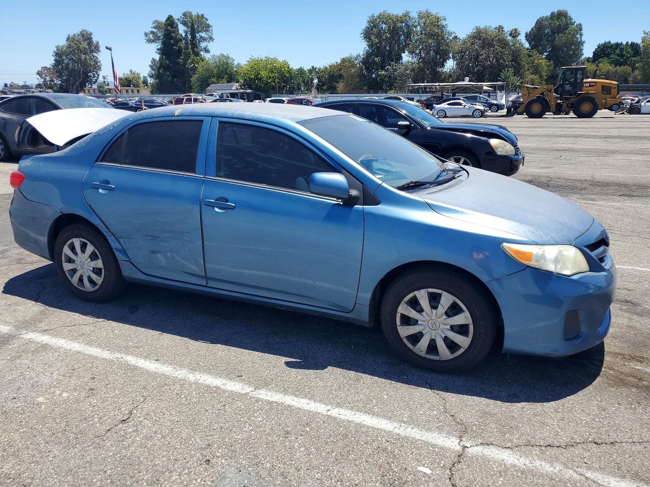 2012 Toyota Corolla L Blue vin: 5YFBU4EEXCP073301