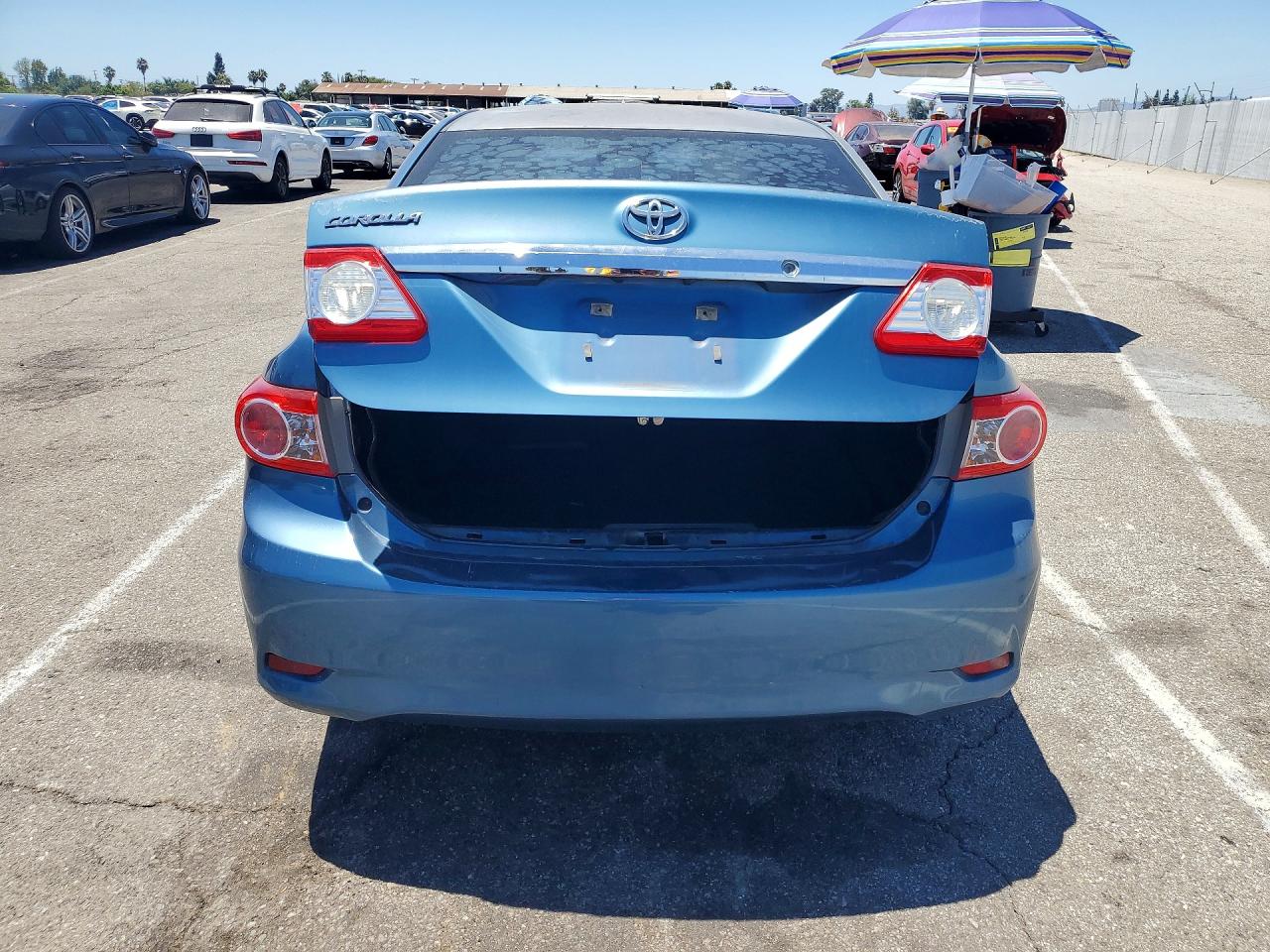 2012 Toyota Corolla L Blue vin: 5YFBU4EEXCP073301