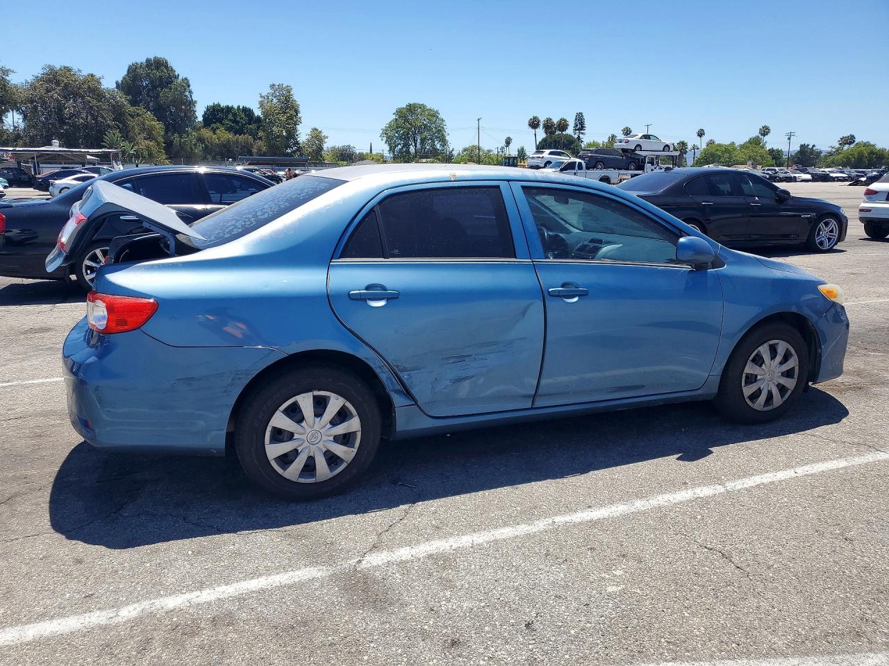 2012 Toyota Corolla L Blue vin: 5YFBU4EEXCP073301