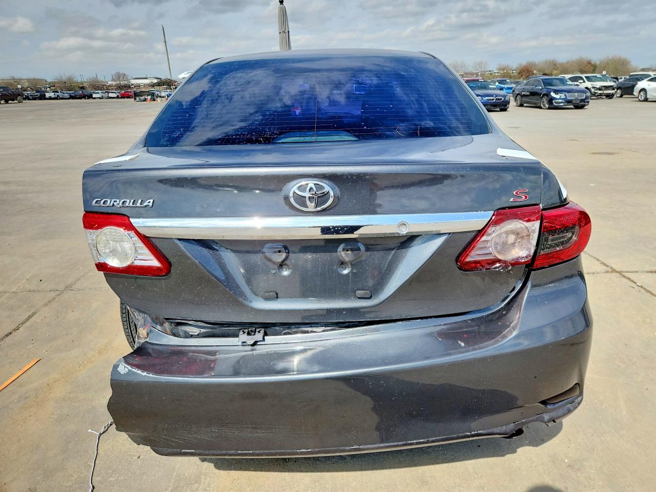 2013 Toyota Corolla S Gray vin: 5YFBU4EEXDP076829