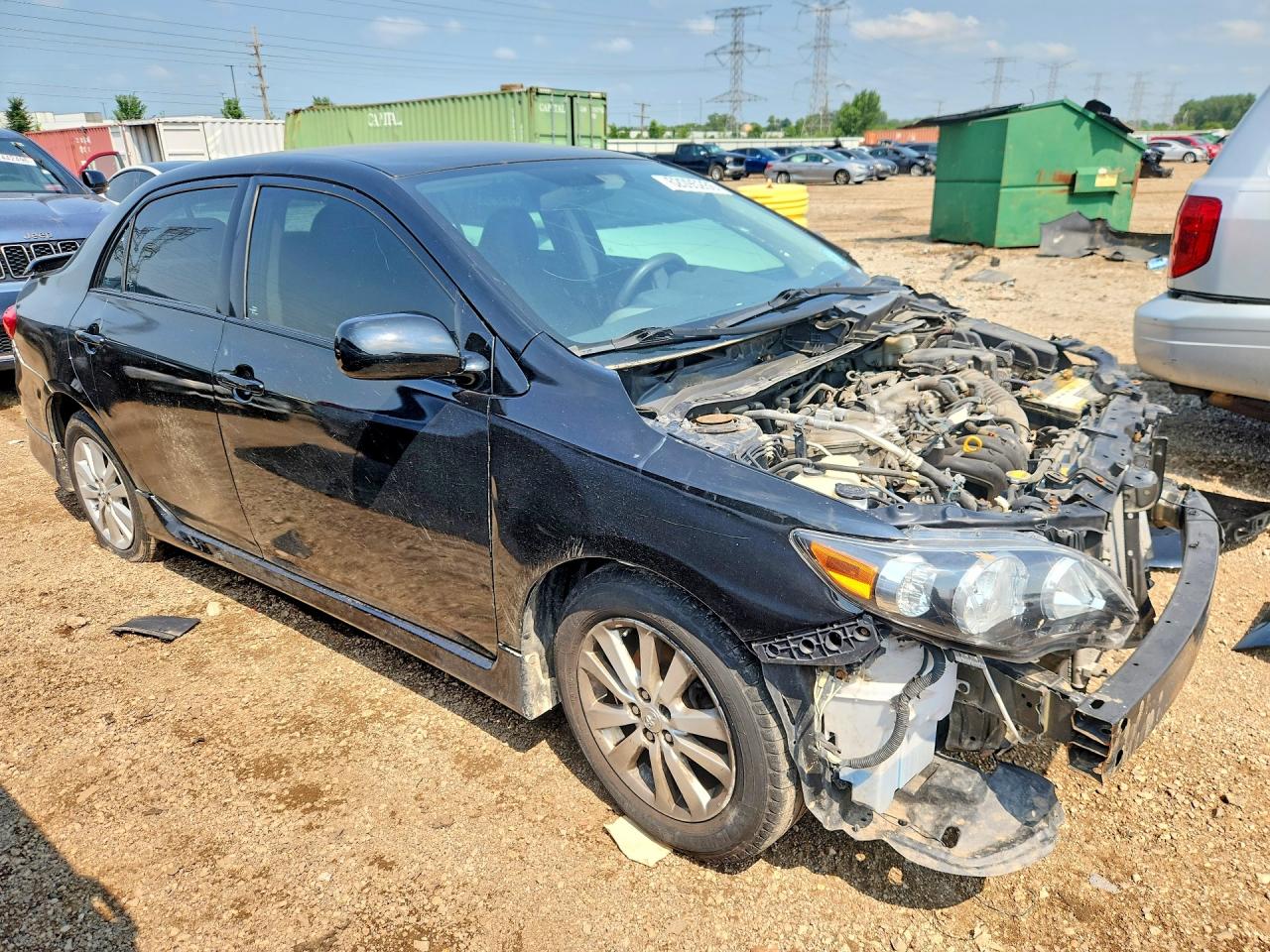 2013 Toyota Corolla S Black vin: 5YFBU4EEXDP077866