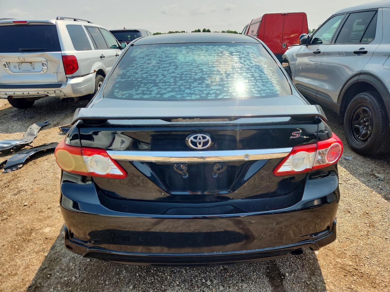 2013 Toyota Corolla S Black vin: 5YFBU4EEXDP077866