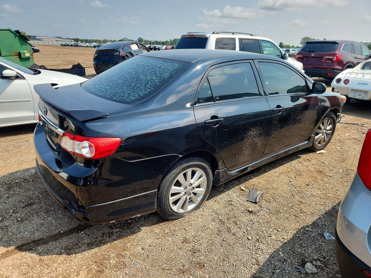 2013 Toyota Corolla S Black vin: 5YFBU4EEXDP077866