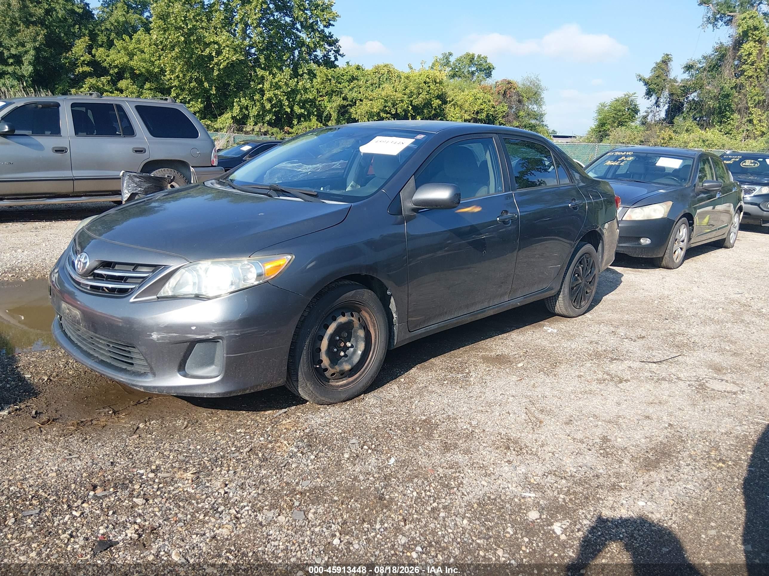 2013 Toyota Corolla Le Gray vin: 5YFBU4EEXDP078063