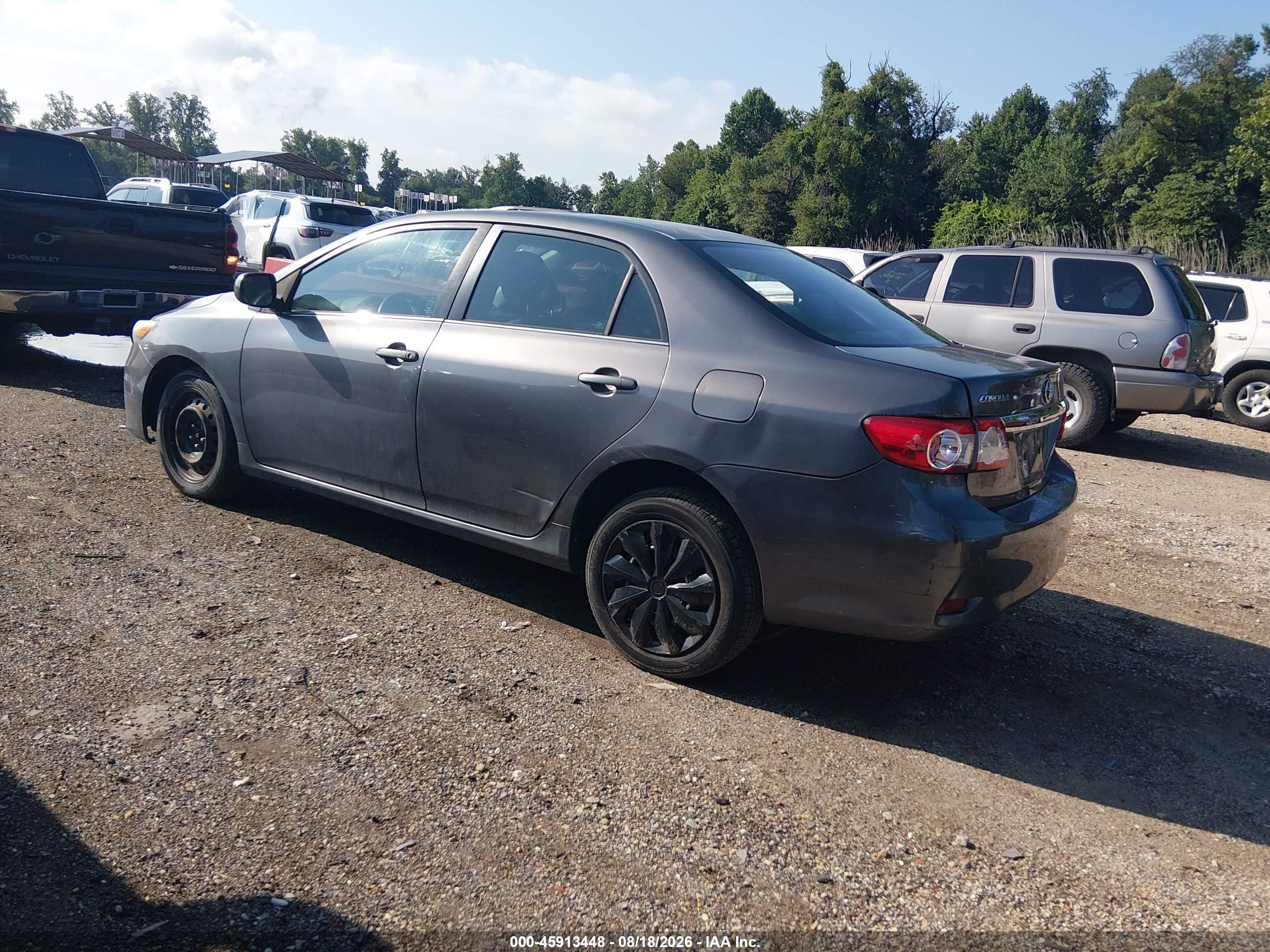 2013 Toyota Corolla Le Gray vin: 5YFBU4EEXDP078063