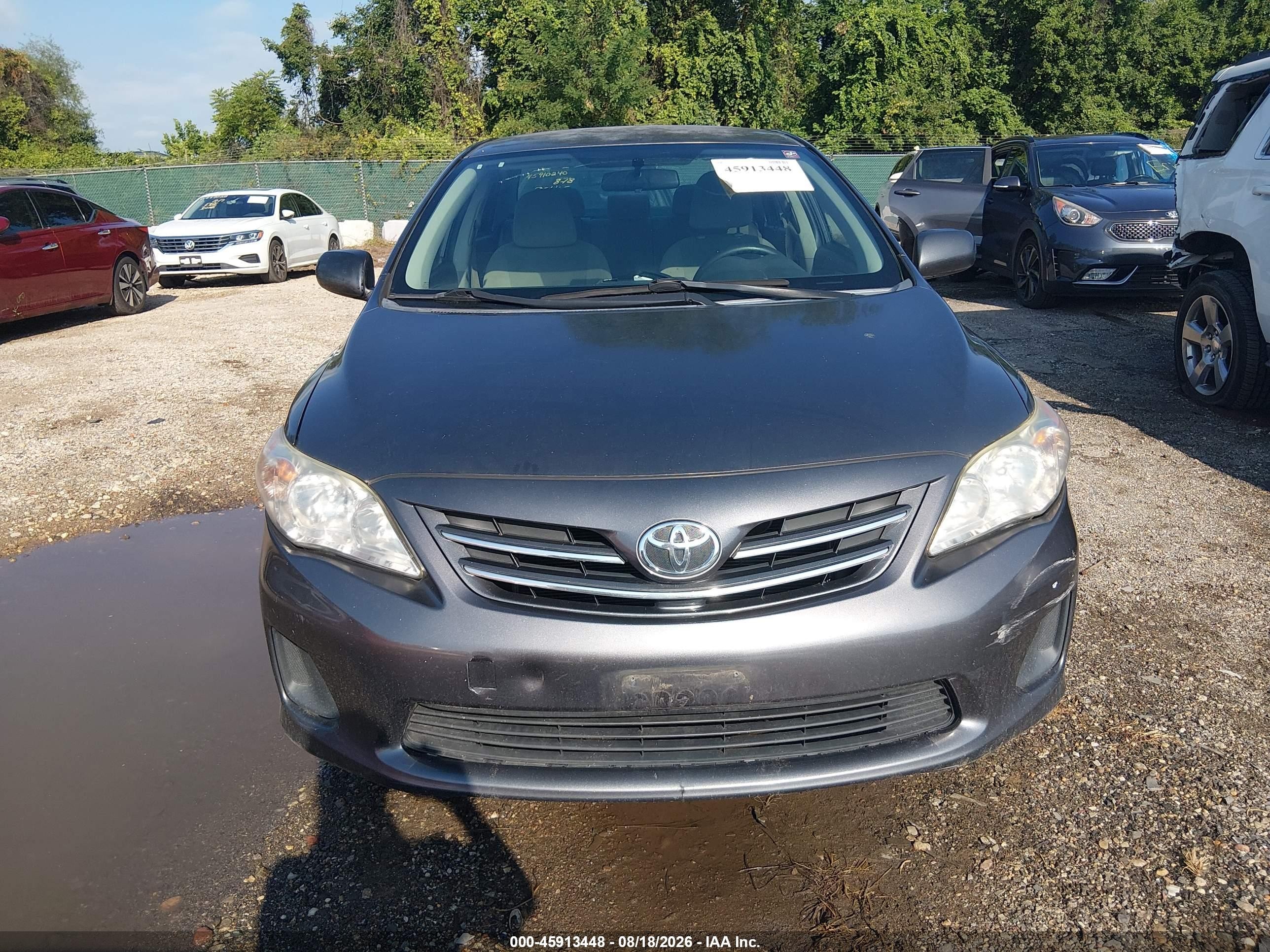 2013 Toyota Corolla Le Gray vin: 5YFBU4EEXDP078063