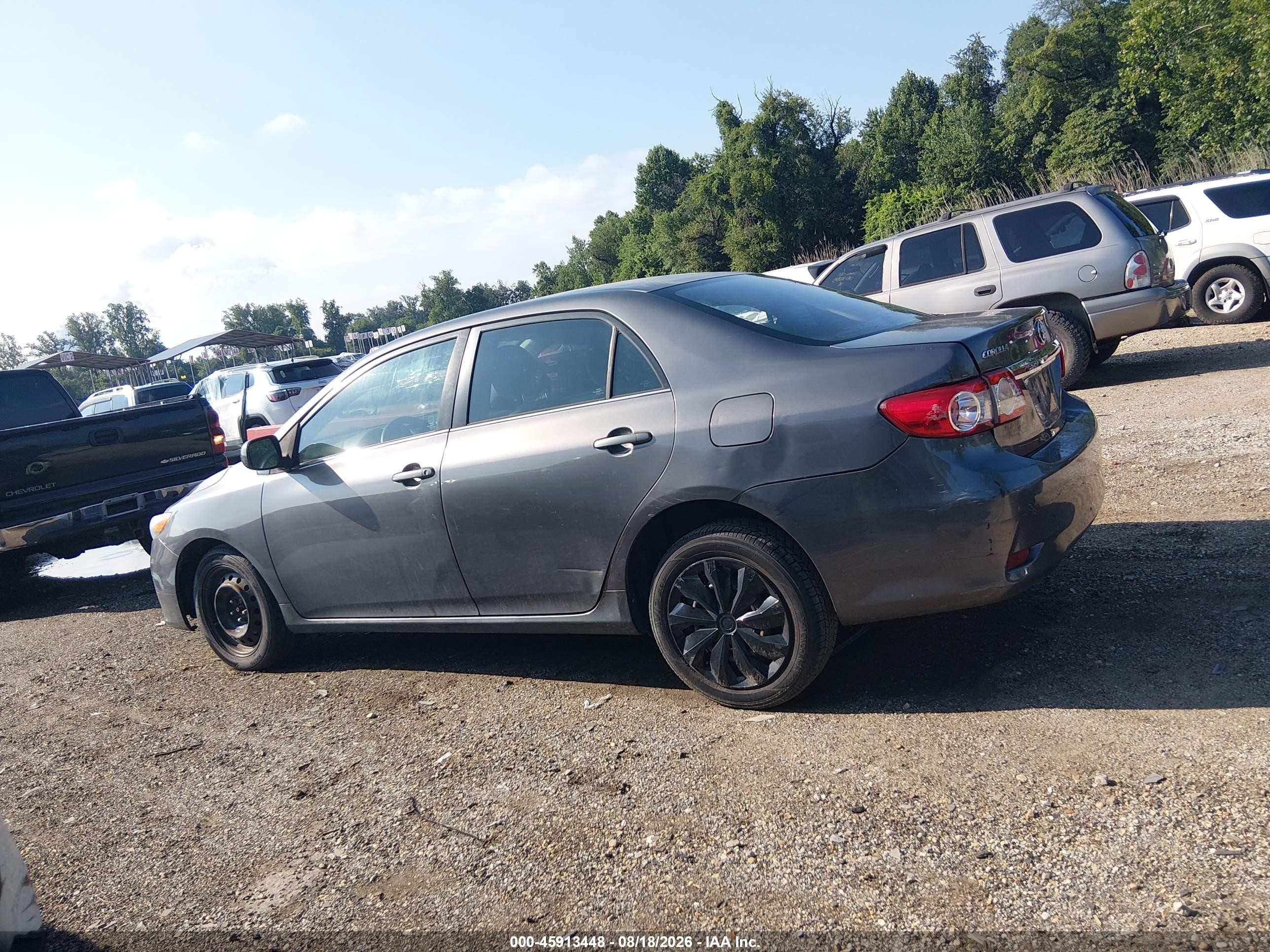 2013 Toyota Corolla Le Gray vin: 5YFBU4EEXDP078063