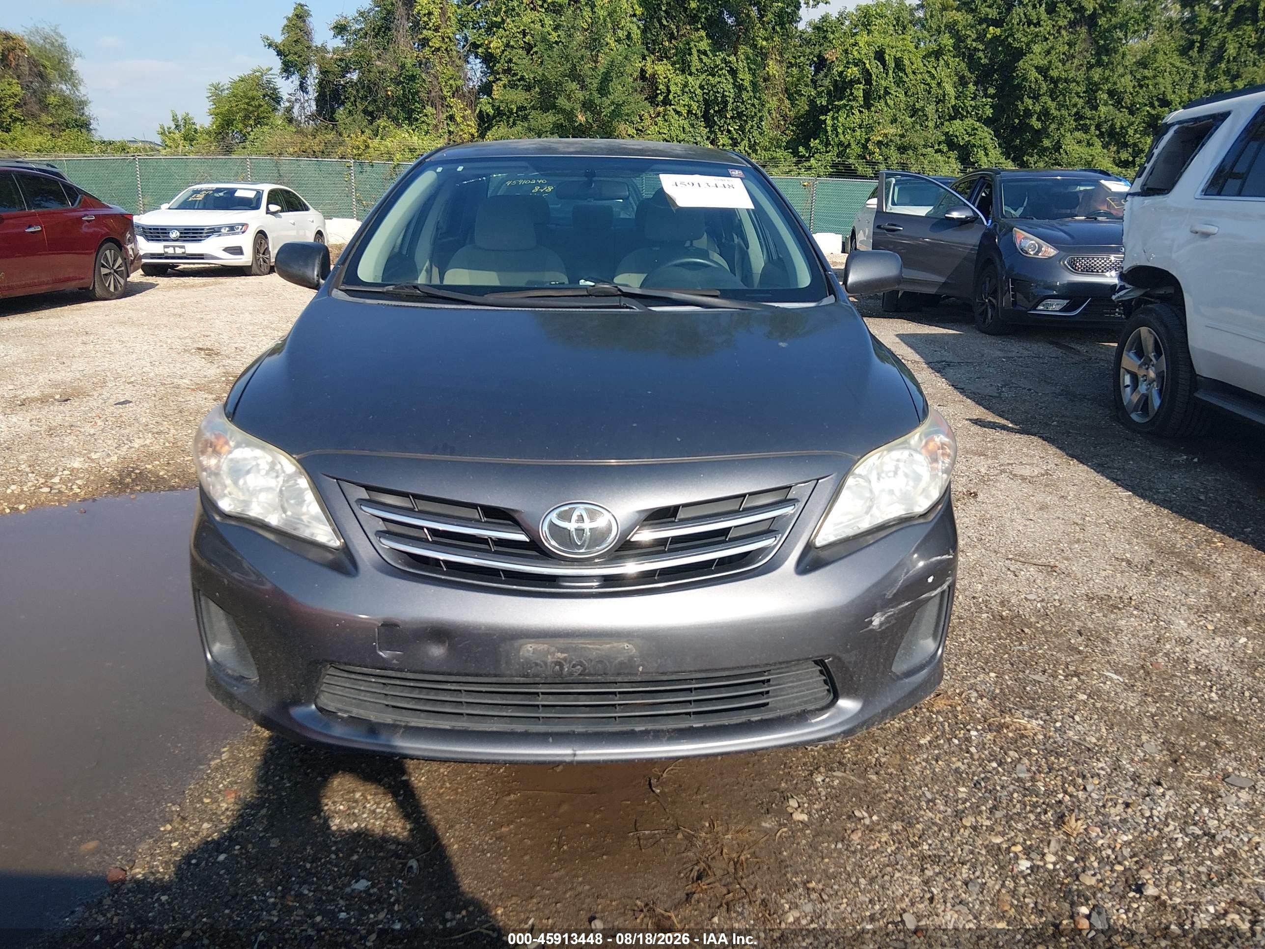2013 Toyota Corolla Le Gray vin: 5YFBU4EEXDP078063
