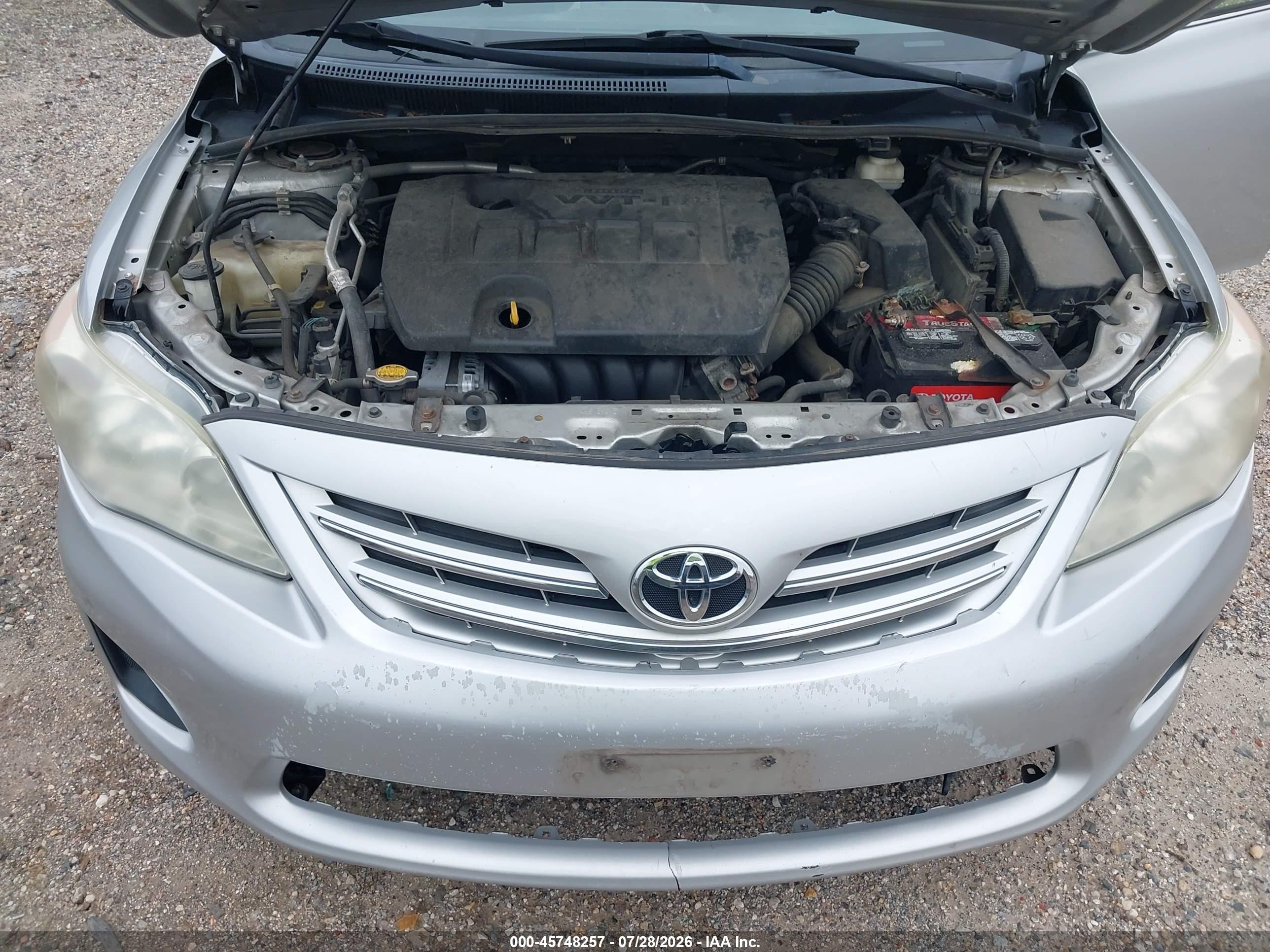 2013 Toyota Corolla Le Silver vin: 5YFBU4EEXDP097437