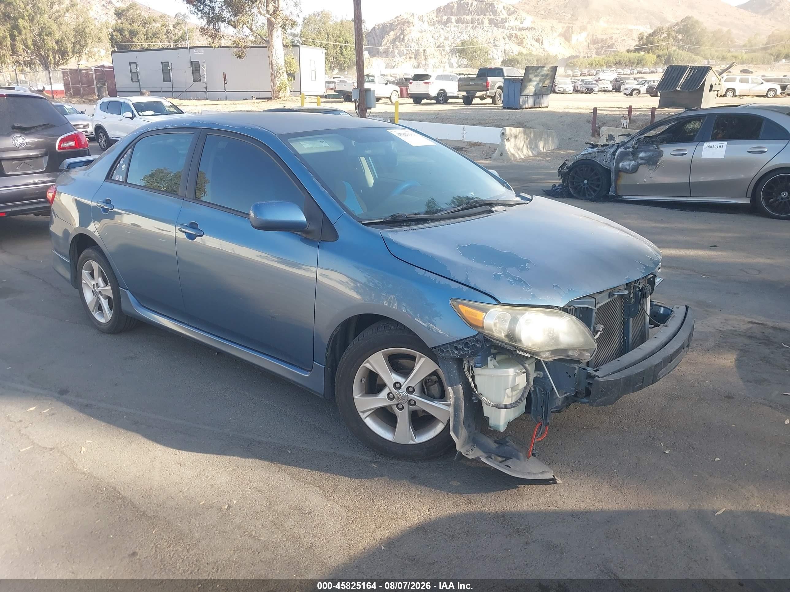 2013 Toyota Corolla S Blue vin: 5YFBU4EEXDP112941