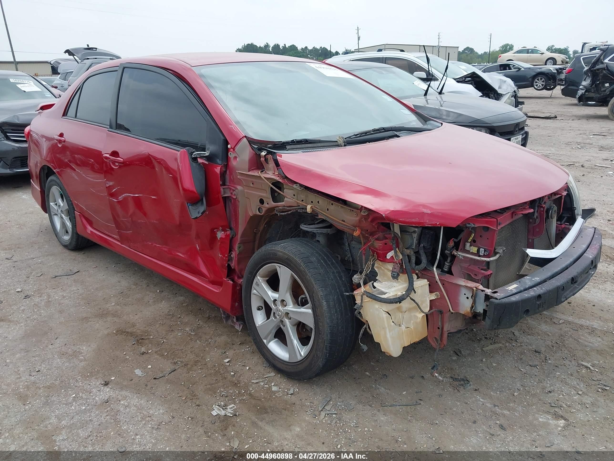 2013 Toyota Corolla S Red vin: 5YFBU4EEXDP113457