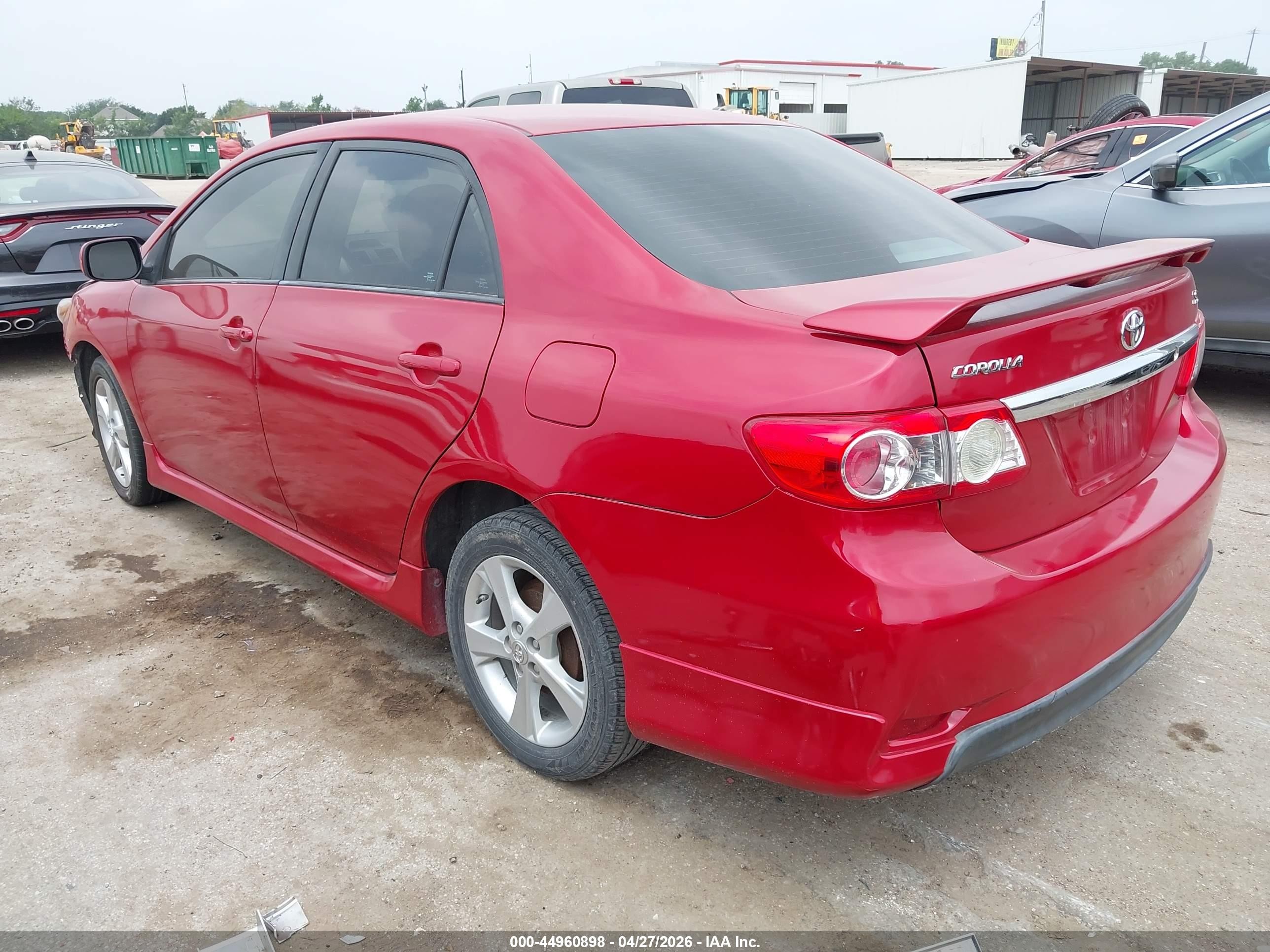 2013 Toyota Corolla S Red vin: 5YFBU4EEXDP113457