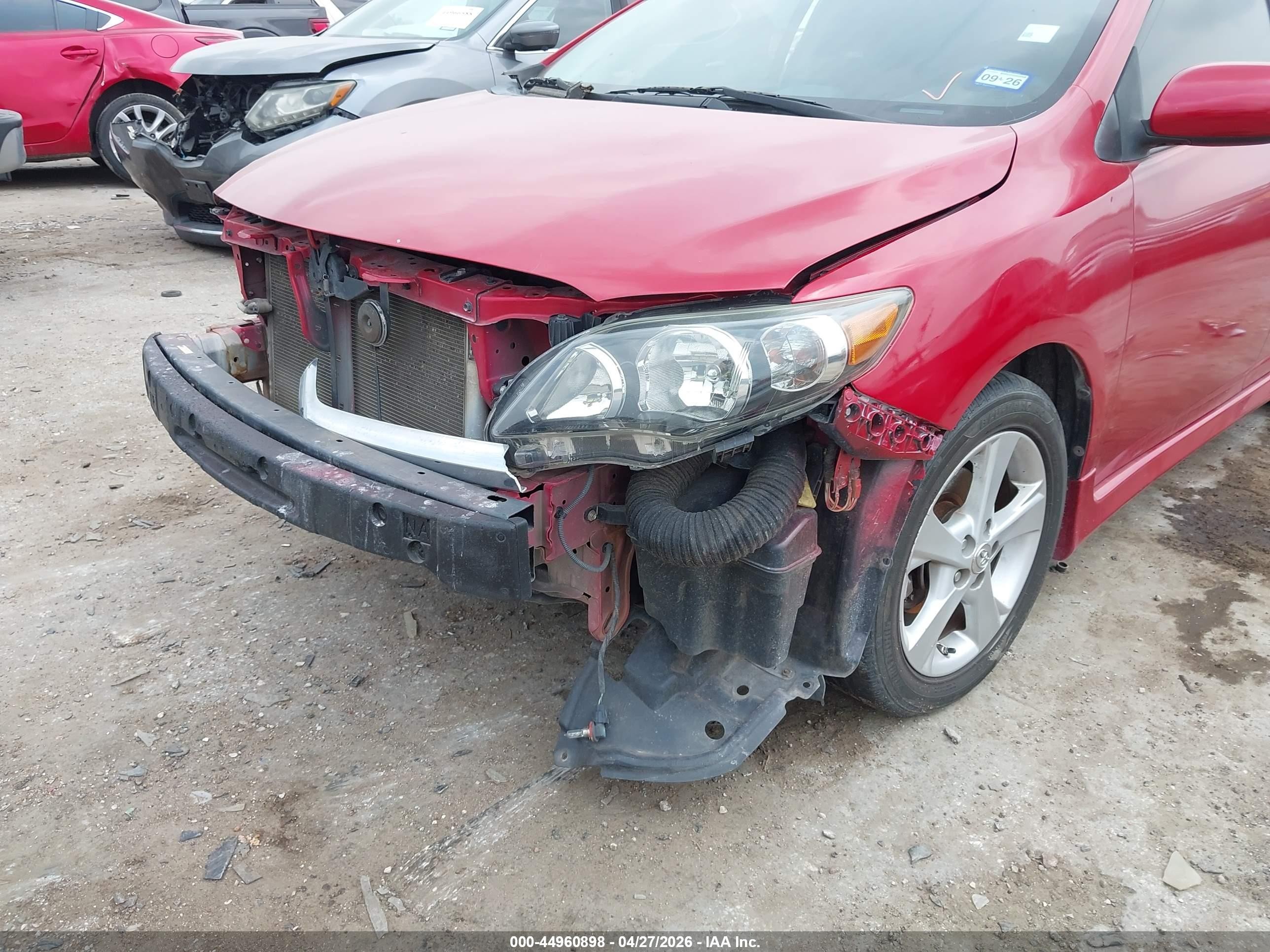2013 Toyota Corolla S Red vin: 5YFBU4EEXDP113457