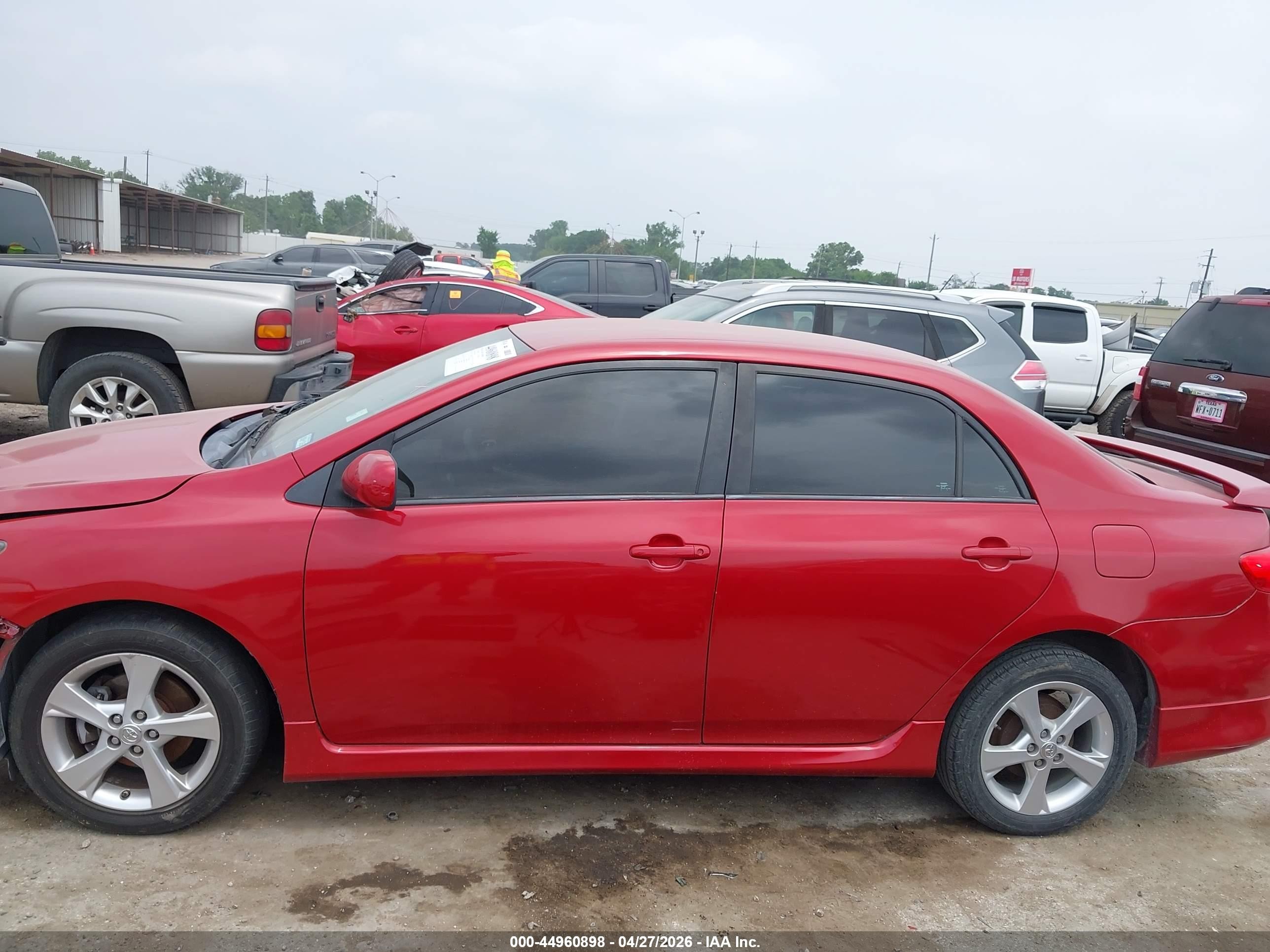 2013 Toyota Corolla S Red vin: 5YFBU4EEXDP113457