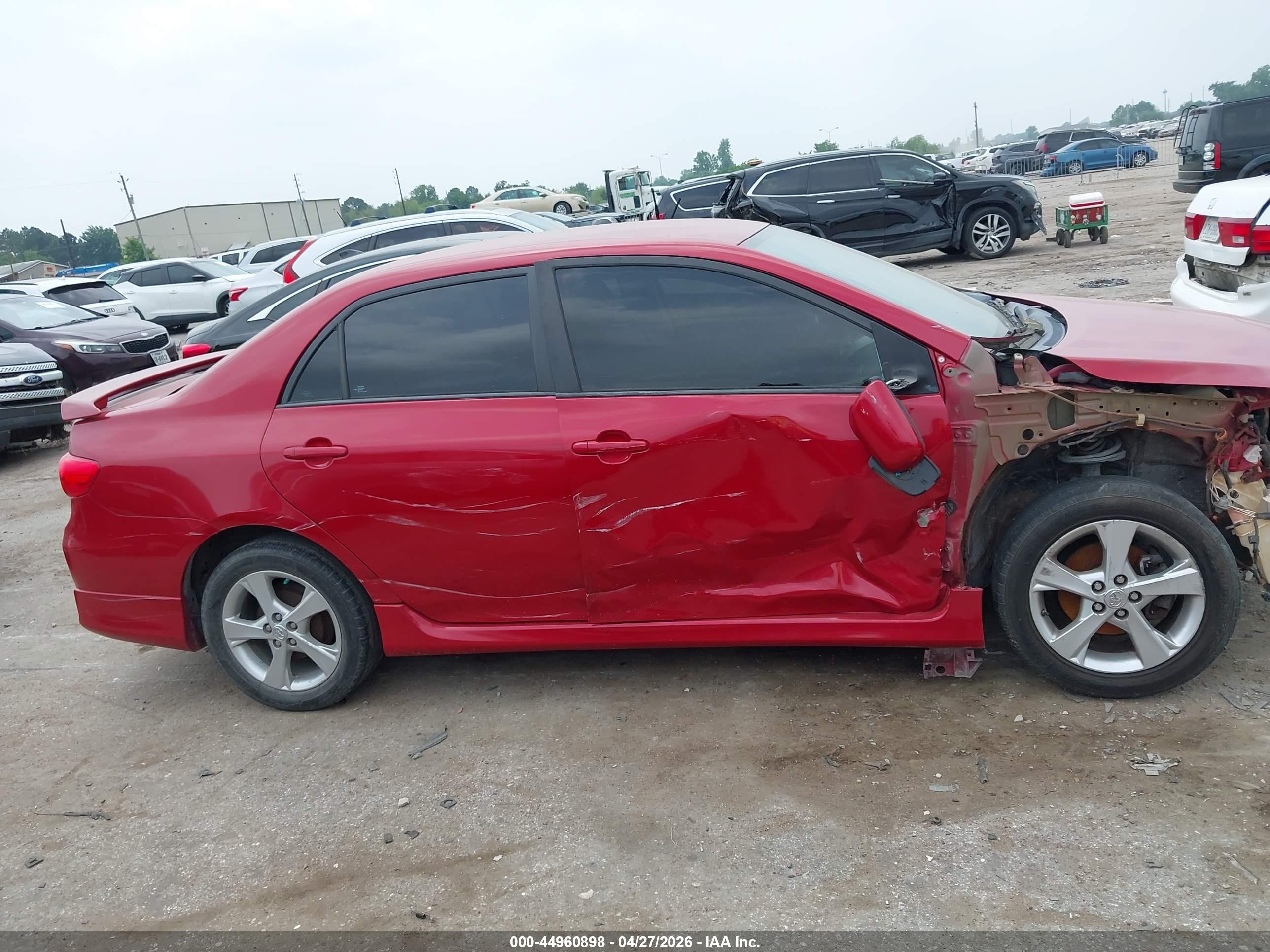 2013 Toyota Corolla S Red vin: 5YFBU4EEXDP113457