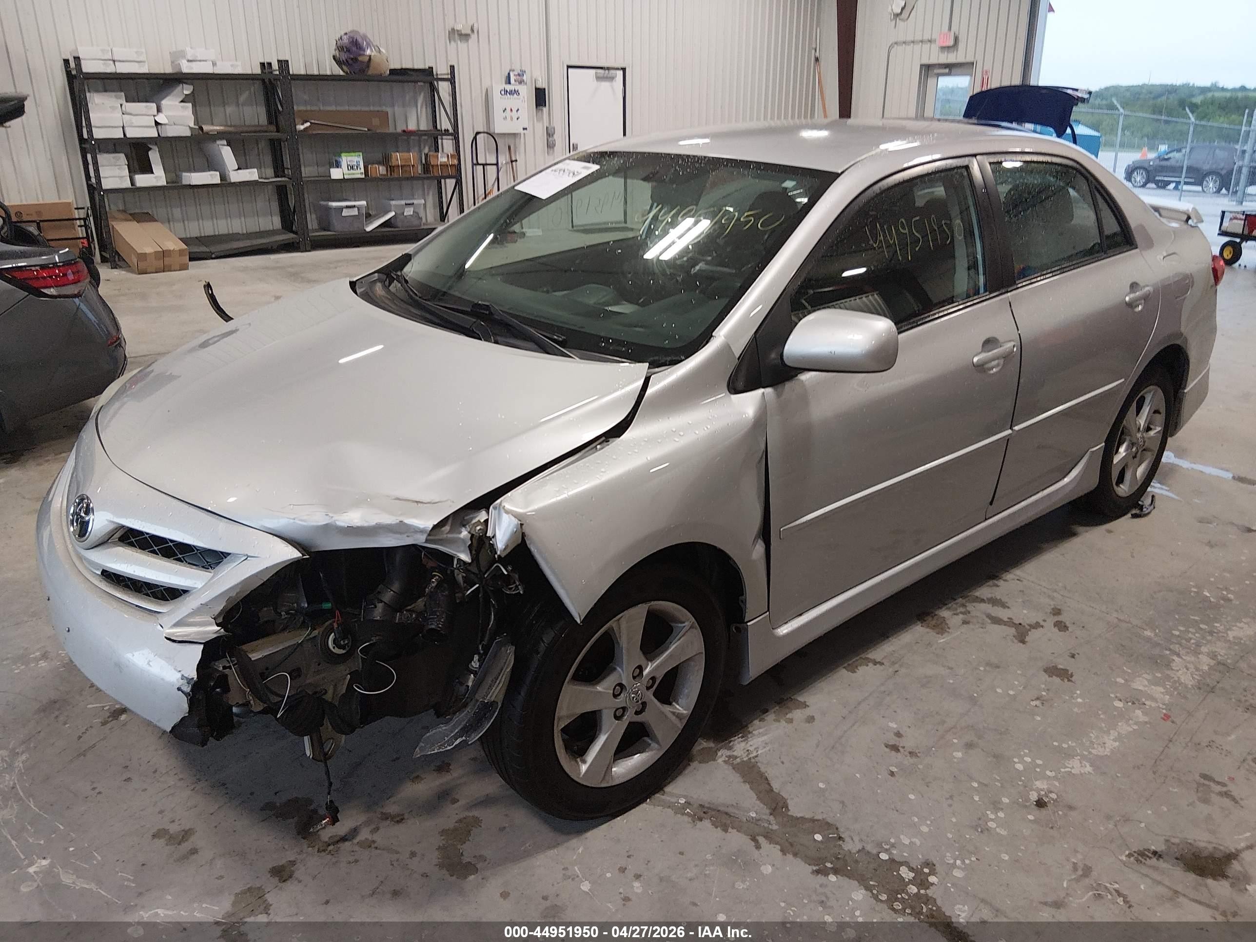 2013 Toyota Corolla S Gray vin: 5YFBU4EEXDP119615