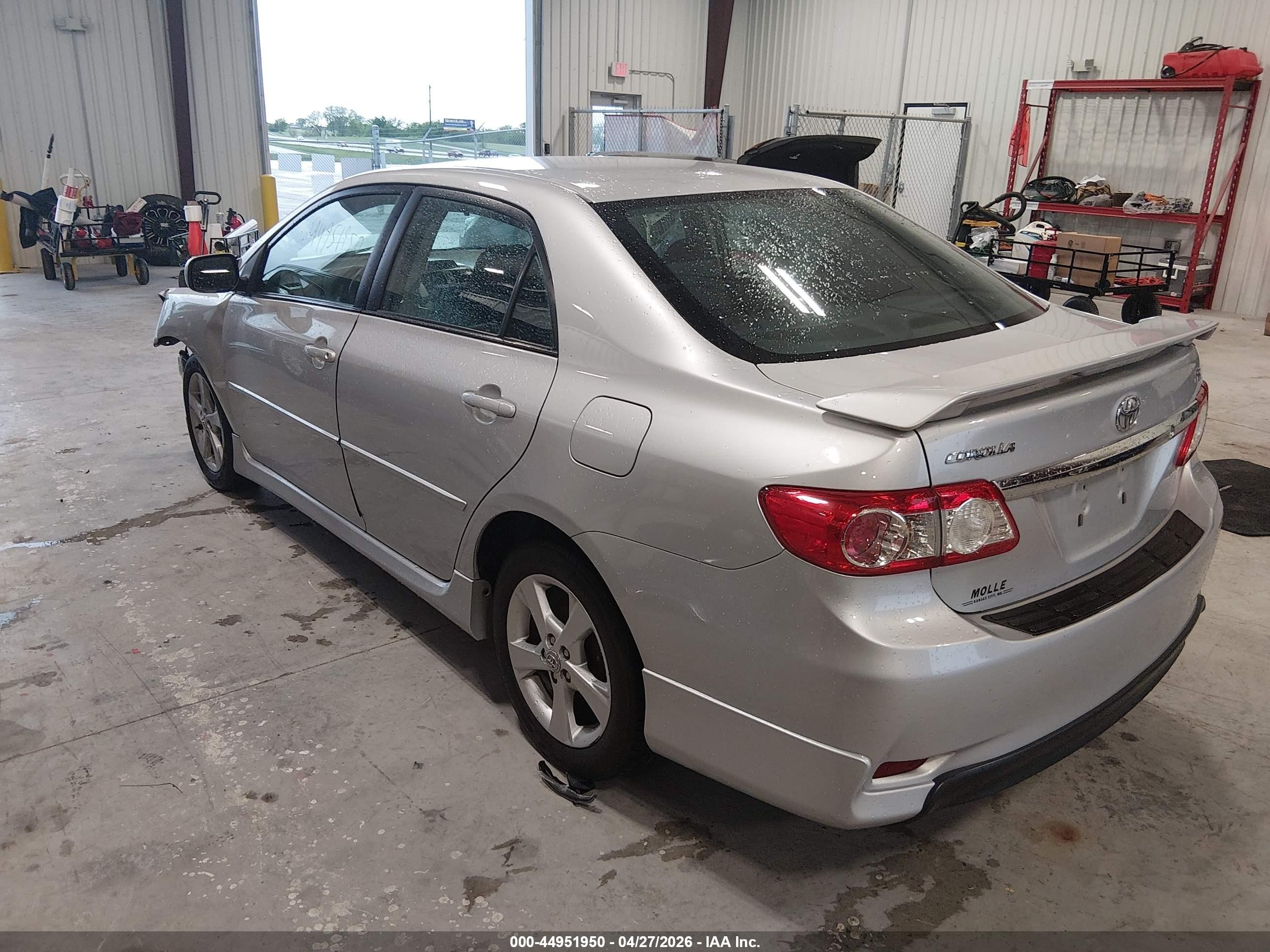 2013 Toyota Corolla S Gray vin: 5YFBU4EEXDP119615