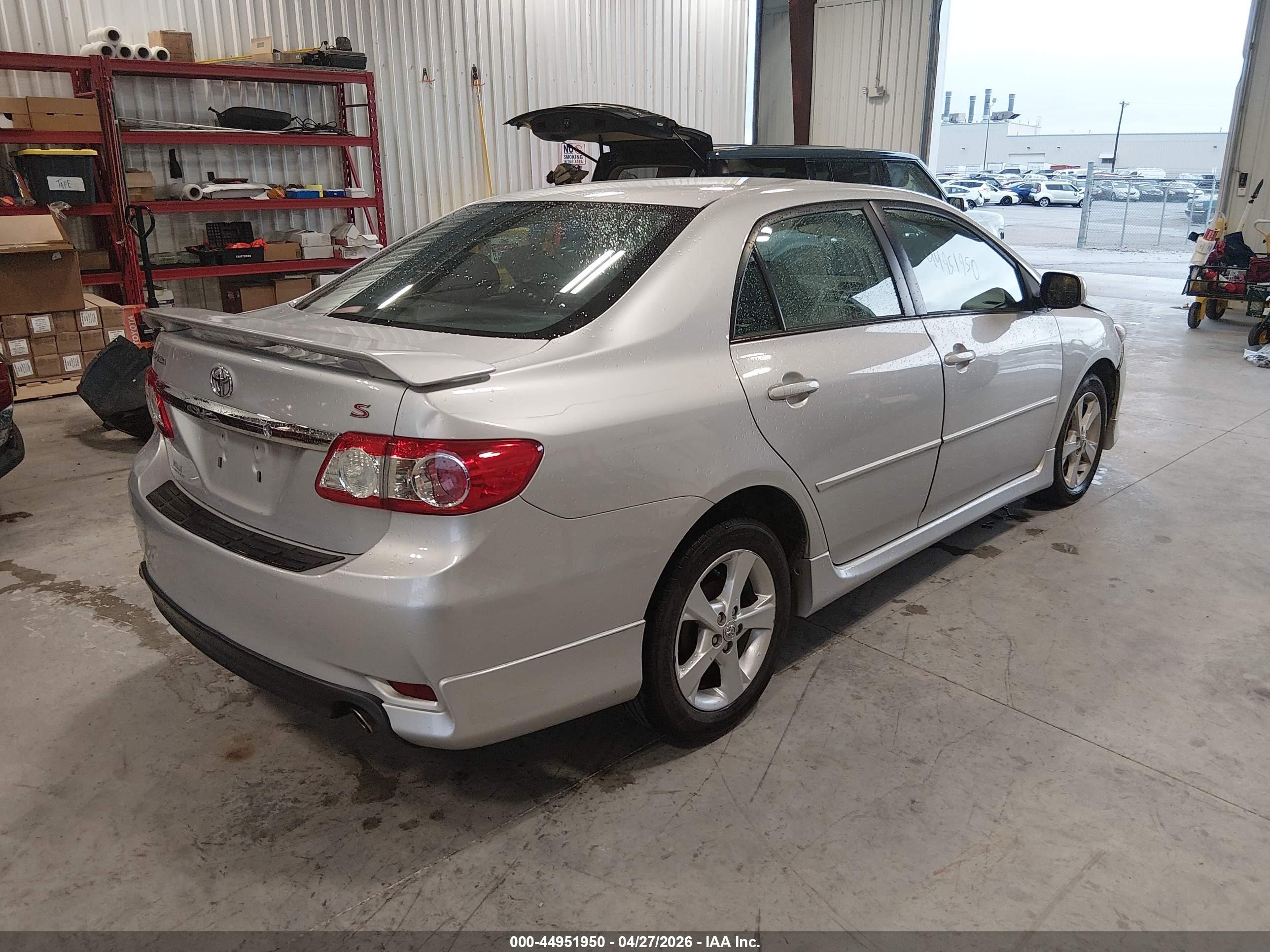 2013 Toyota Corolla S Gray vin: 5YFBU4EEXDP119615