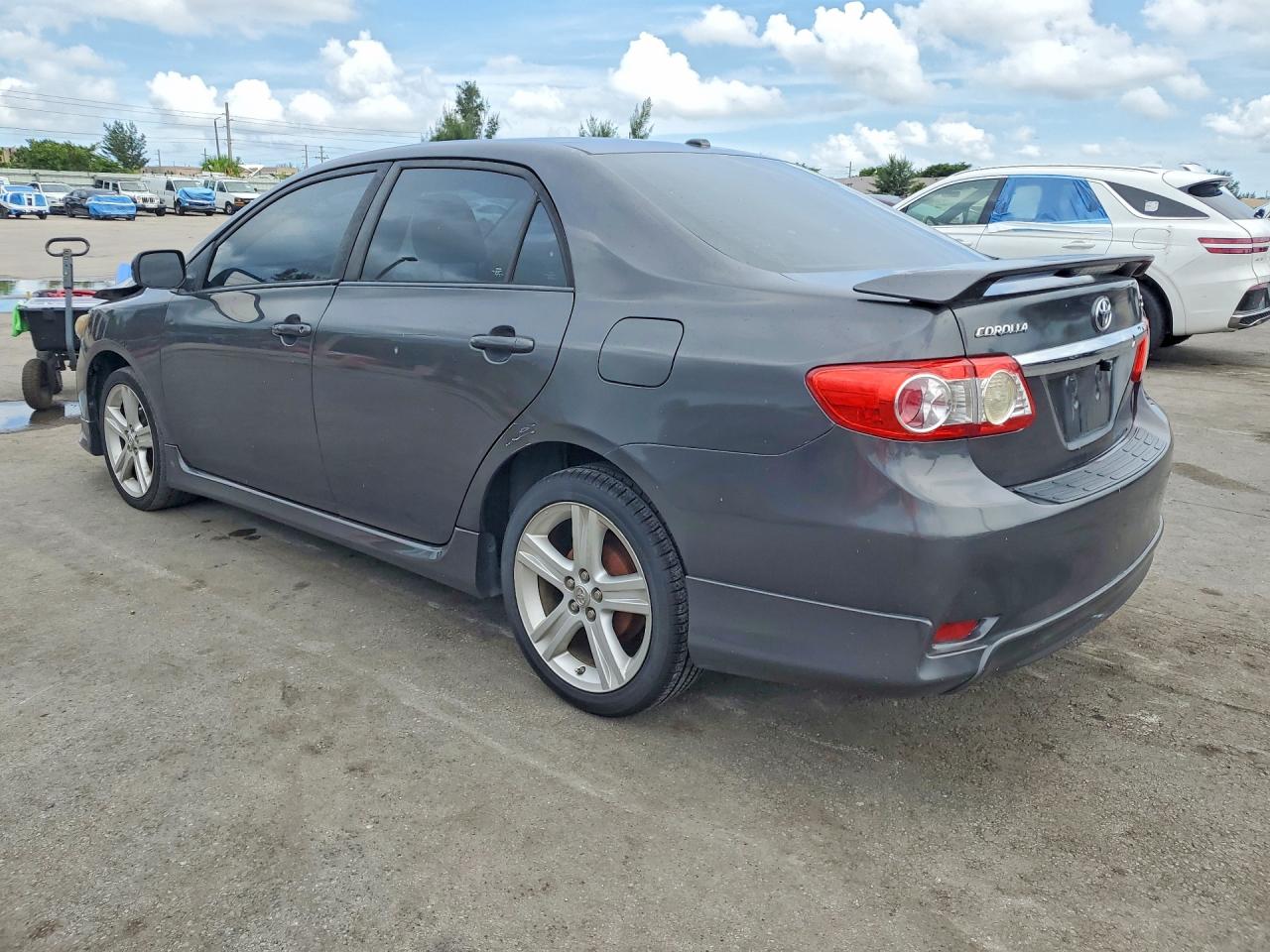 2013 Toyota Corolla S Gray vin: 5YFBU4EEXDP122417