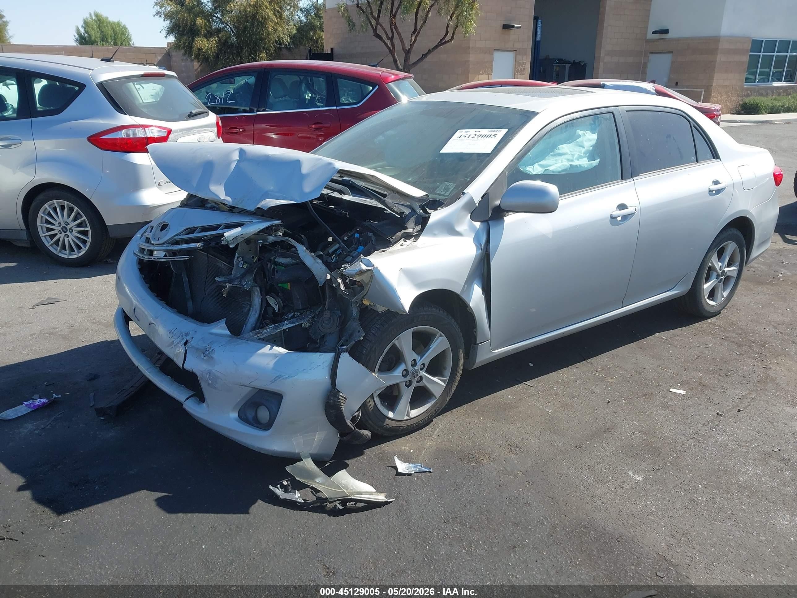 2013 Toyota Corolla Le Silver vin: 5YFBU4EEXDP138407
