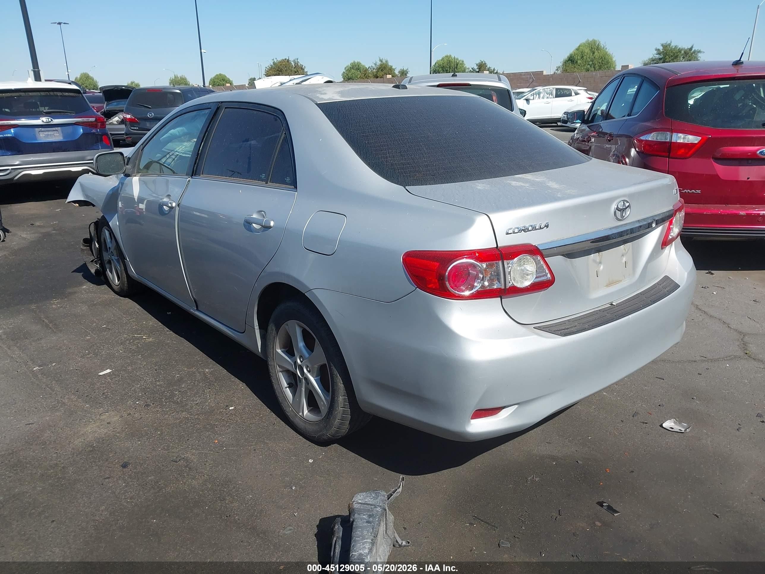 2013 Toyota Corolla Le Silver vin: 5YFBU4EEXDP138407