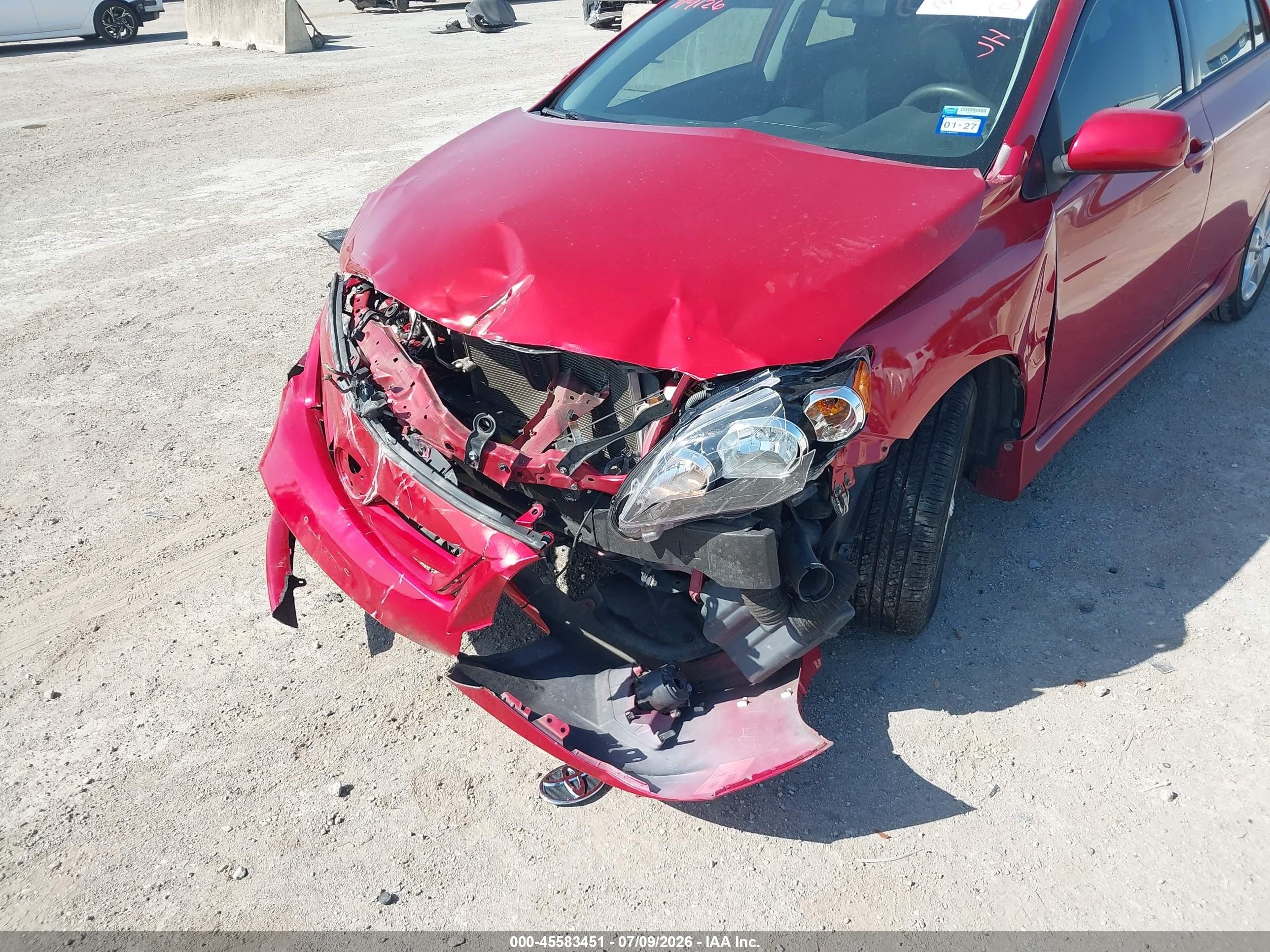 2013 Toyota Corolla S Red vin: 5YFBU4EEXDP140044
