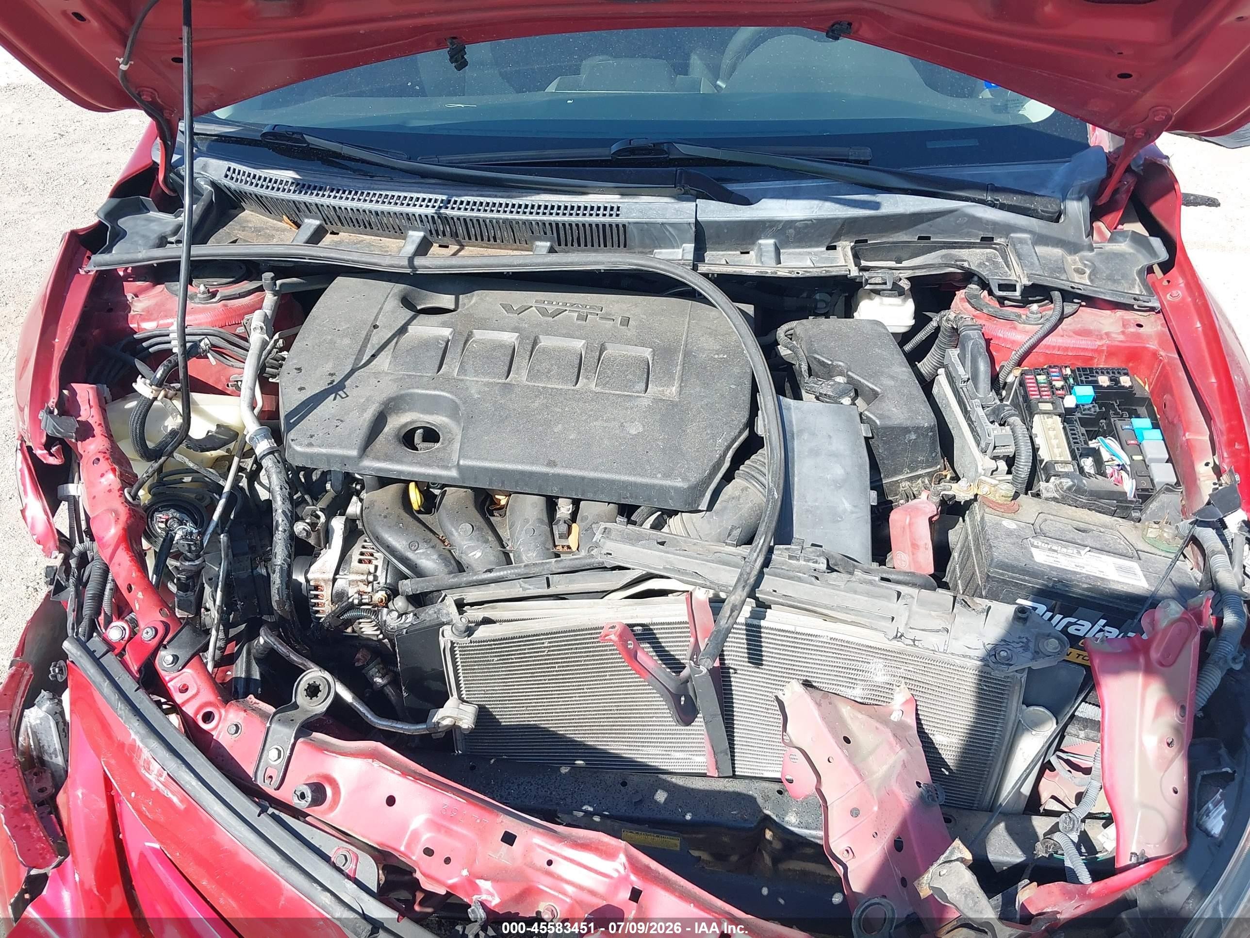 2013 Toyota Corolla S Red vin: 5YFBU4EEXDP140044