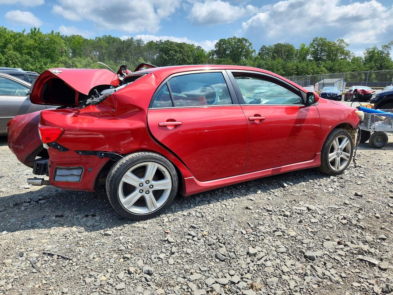 2013 Toyota Corolla S Red vin: 5YFBU4EEXDP149522