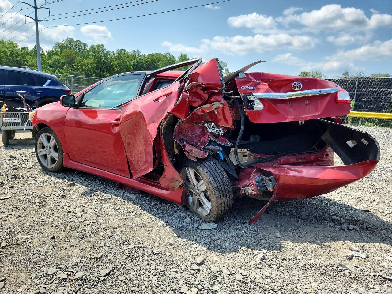 2013 Toyota Corolla S Red vin: 5YFBU4EEXDP149522