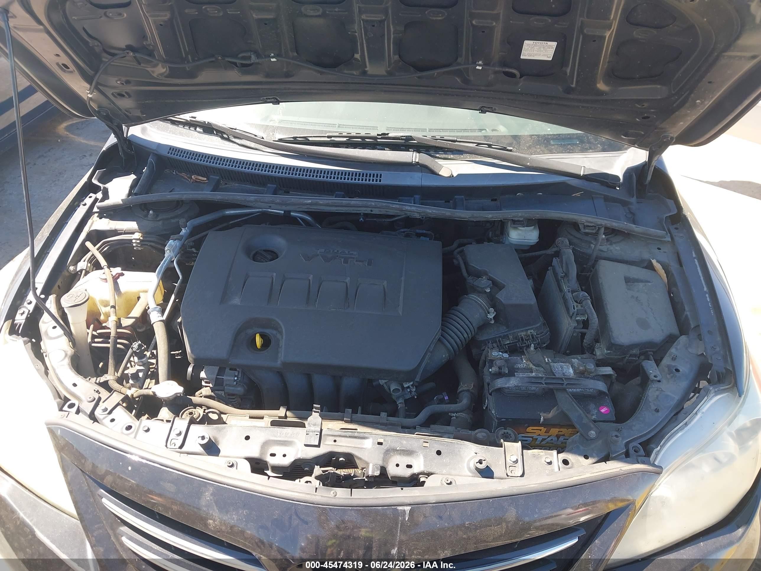 2013 Toyota Corolla Le Black vin: 5YFBU4EEXDP150654