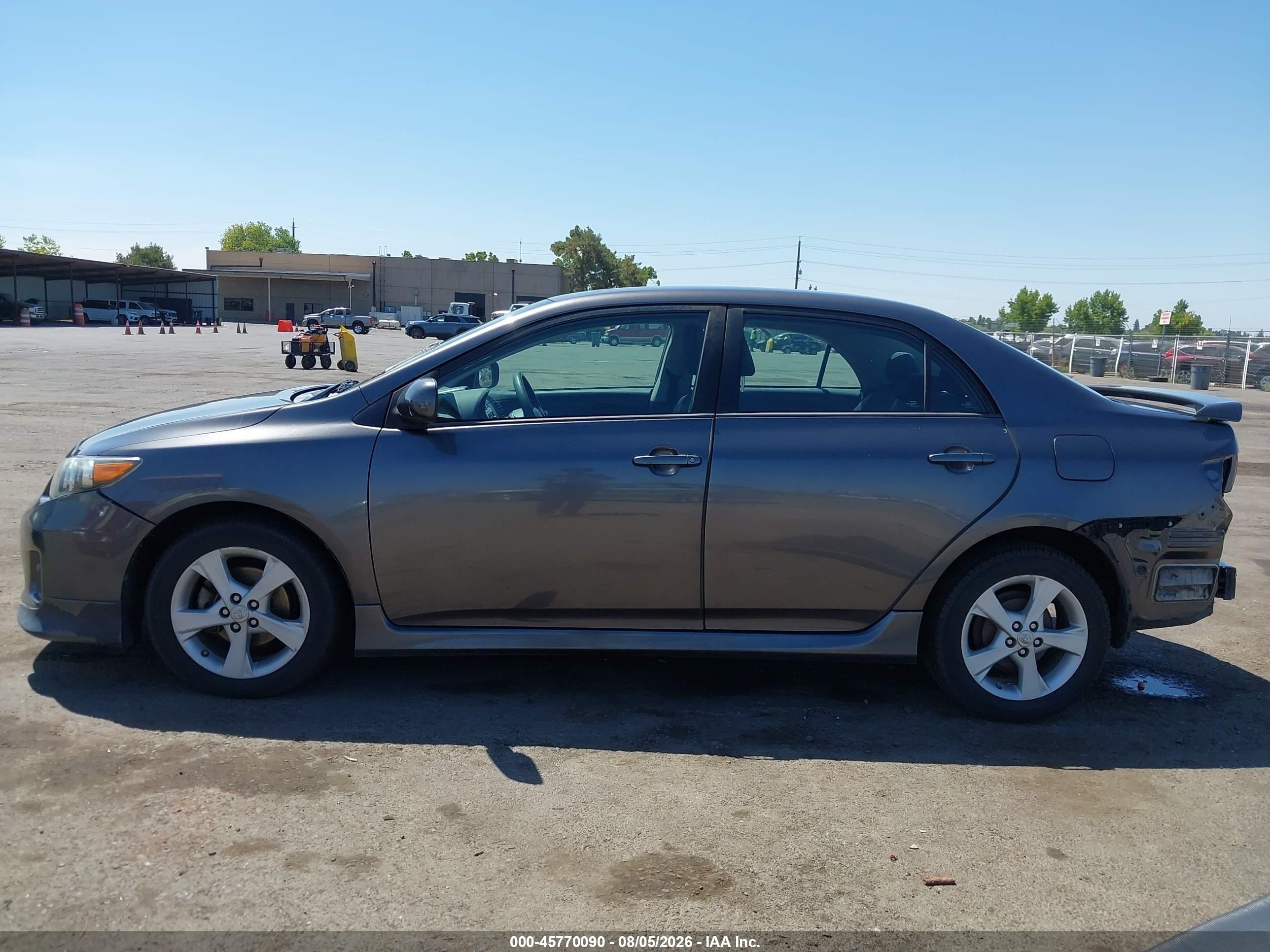 2013 Toyota Corolla S Gray vin: 5YFBU4EEXDP152677