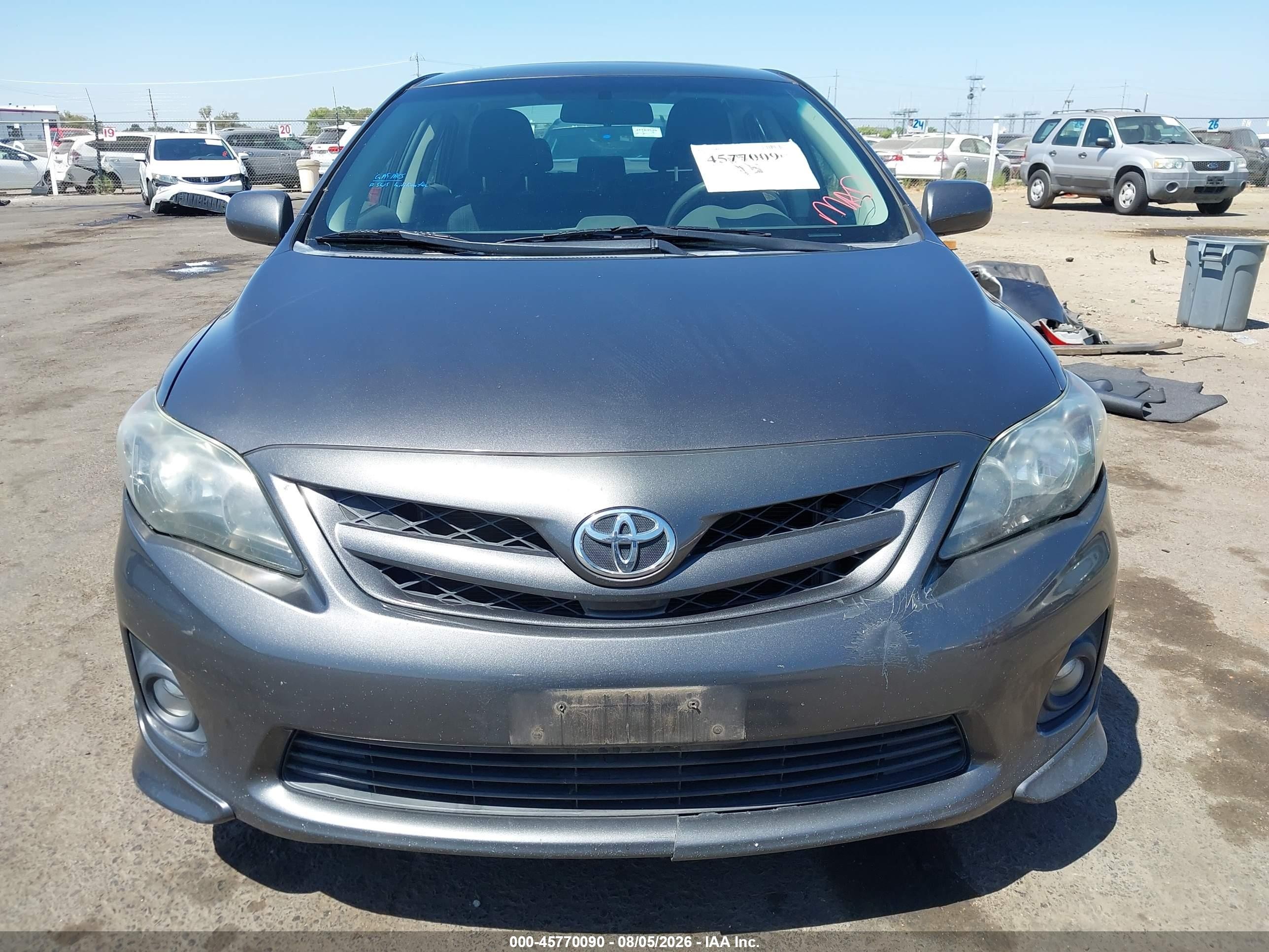 2013 Toyota Corolla S Gray vin: 5YFBU4EEXDP152677