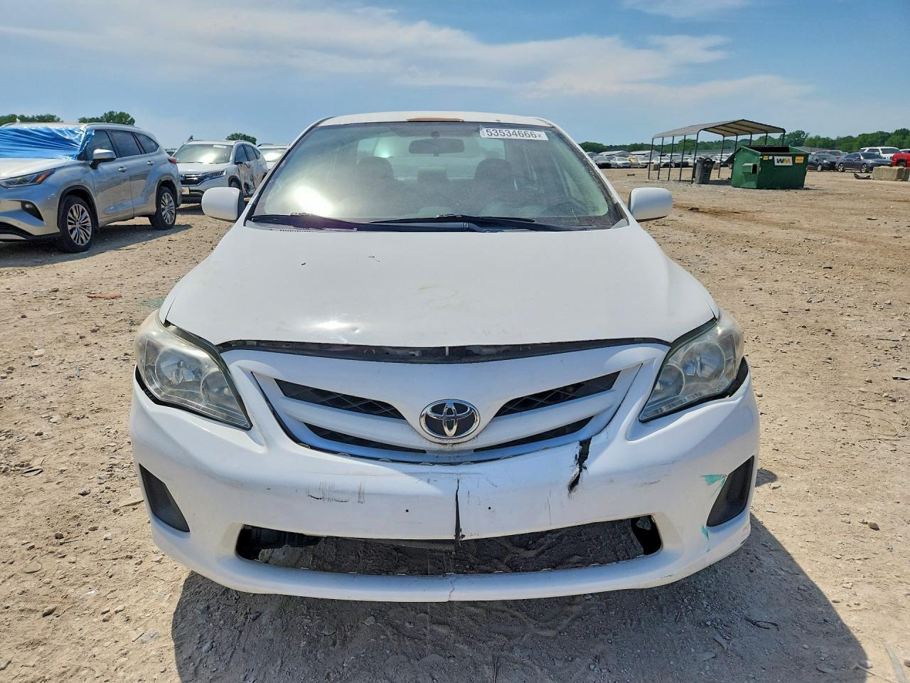 2013 Toyota Corolla L Белый vin: 5YFBU4EEXDP154235