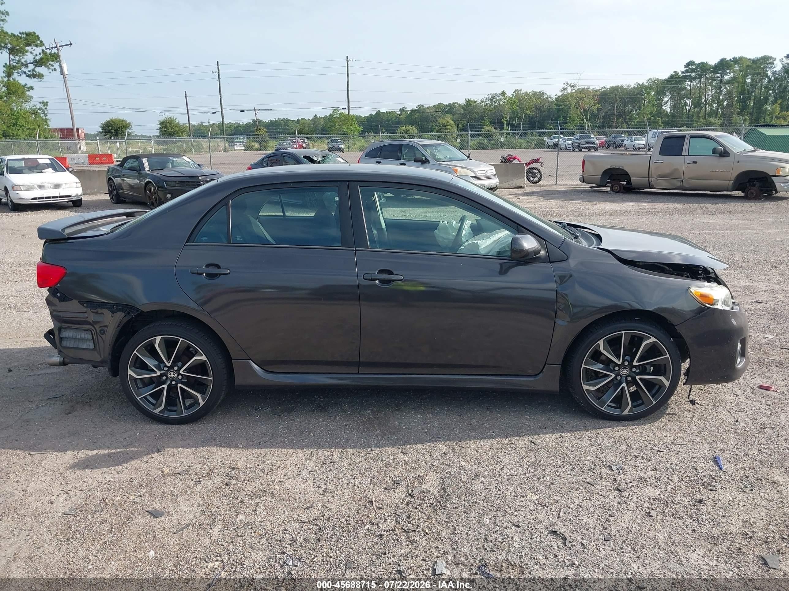 2013 Toyota Corolla S Gray vin: 5YFBU4EEXDP164571