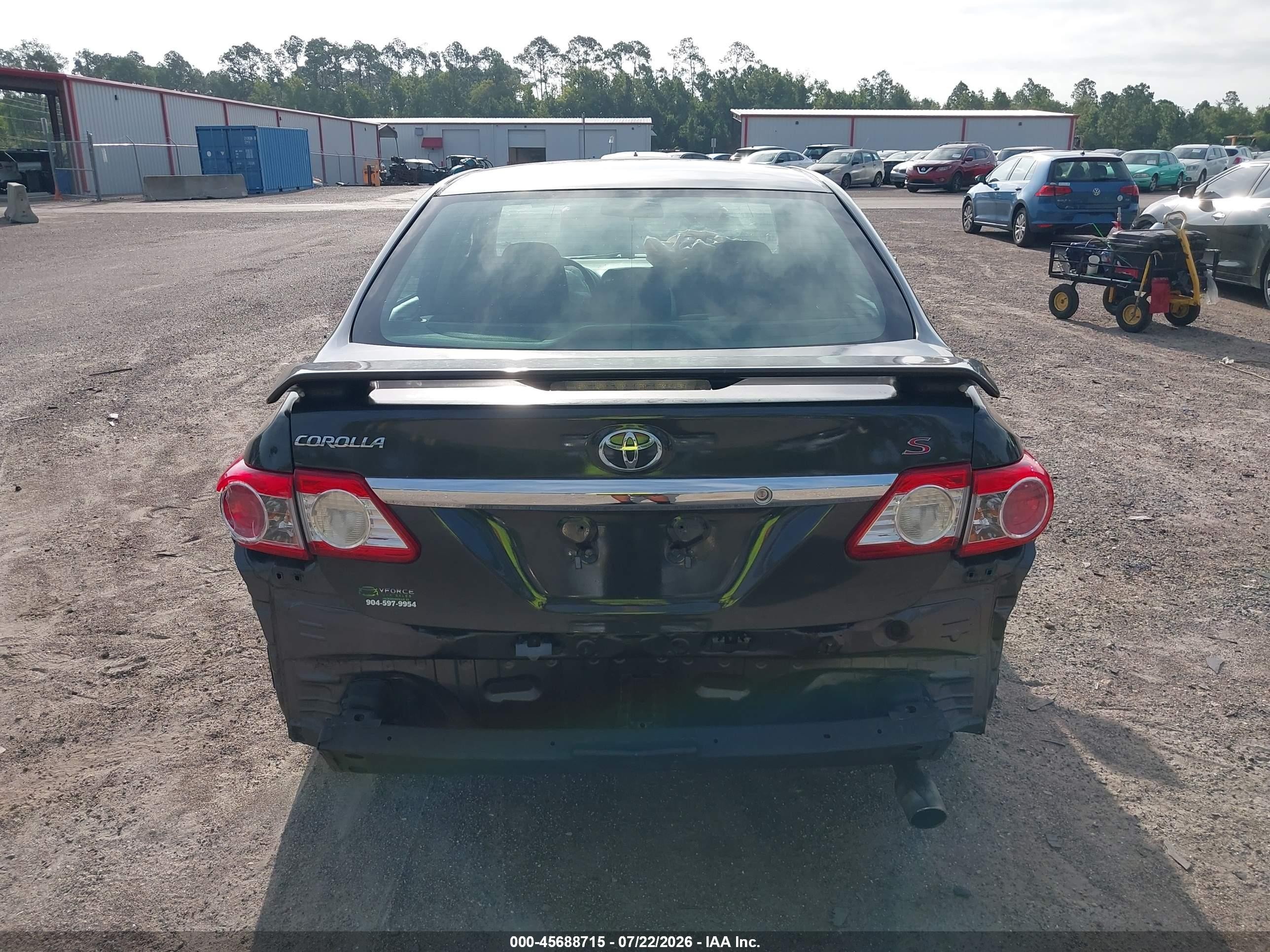 2013 Toyota Corolla S Gray vin: 5YFBU4EEXDP164571