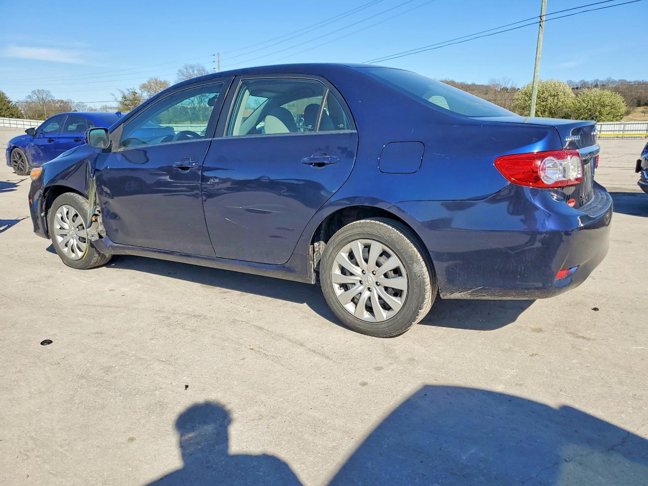2013 Toyota Corolla Le Blue vin: 5YFBU4EEXDP166496