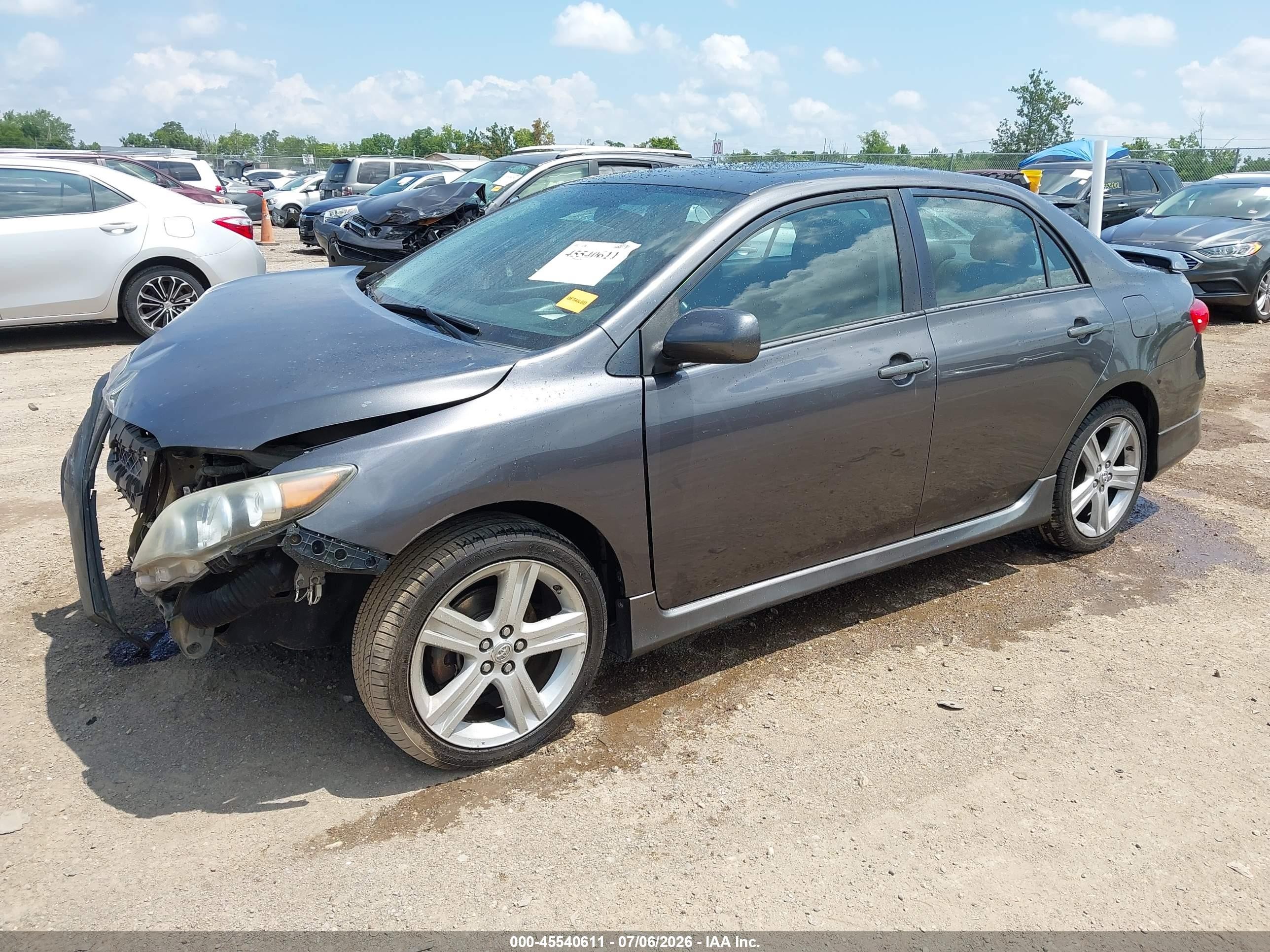 2013 Toyota Corolla S Gray vin: 5YFBU4EEXDP170743