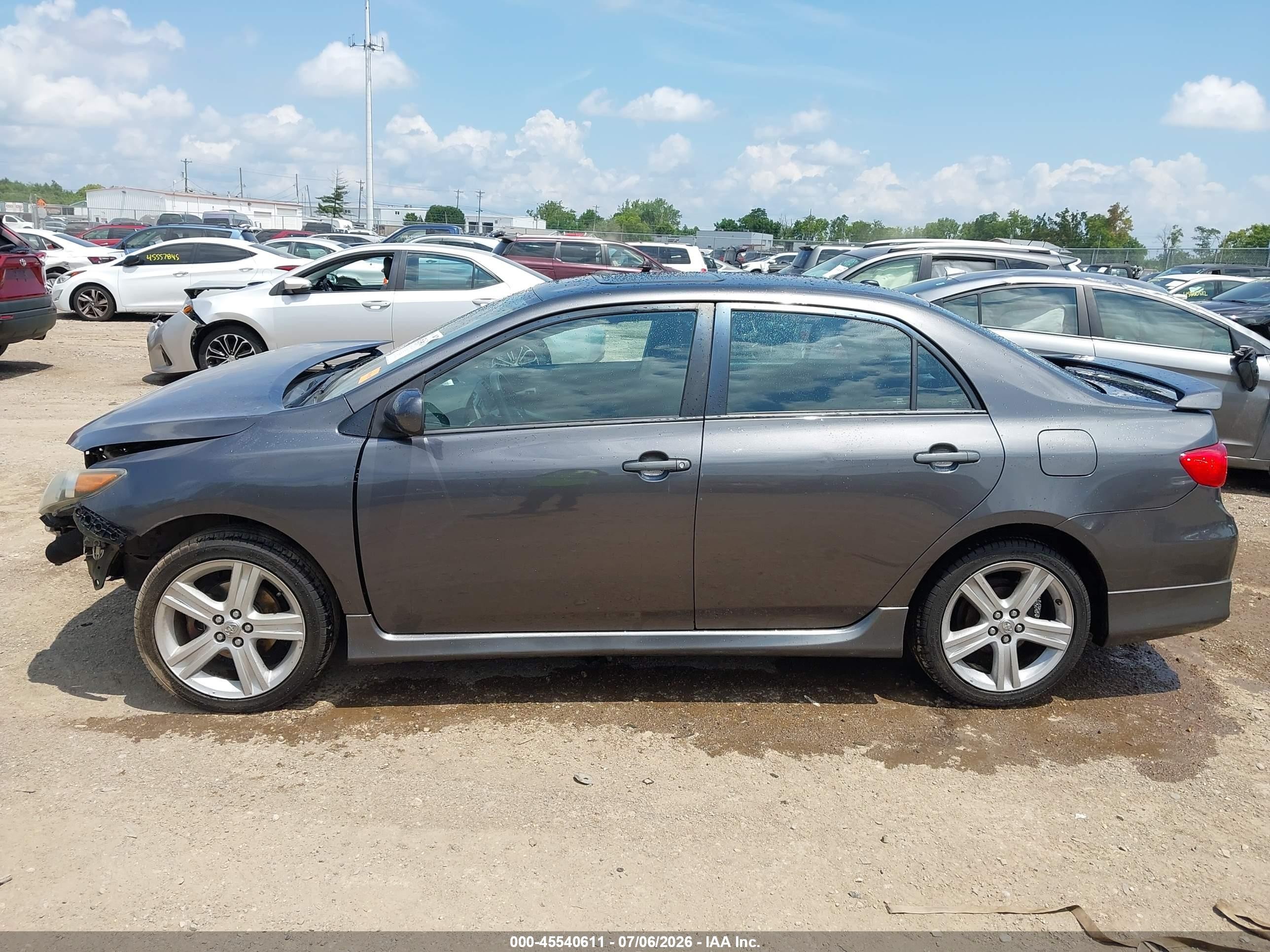 2013 Toyota Corolla S Gray vin: 5YFBU4EEXDP170743