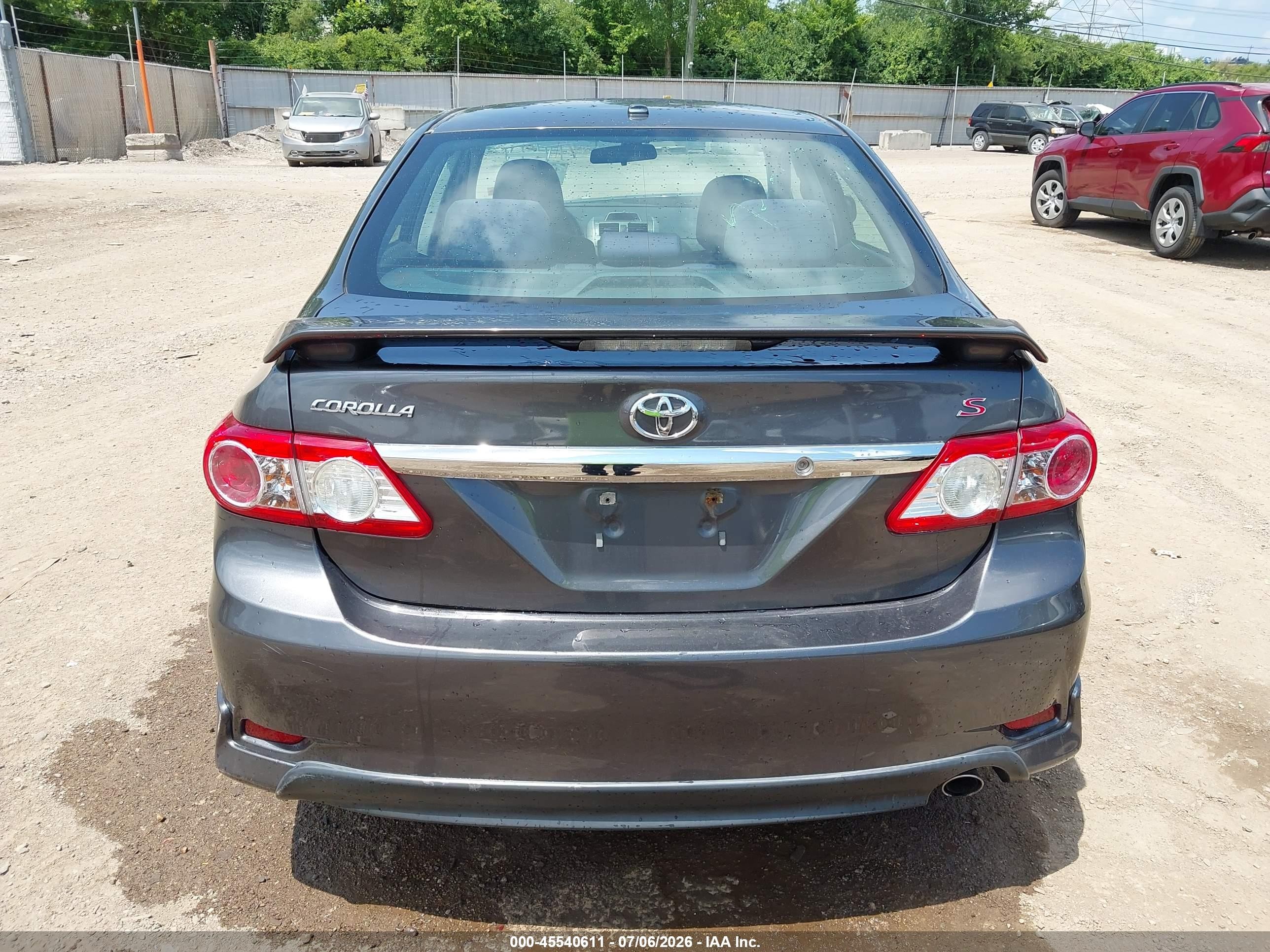2013 Toyota Corolla S Gray vin: 5YFBU4EEXDP170743